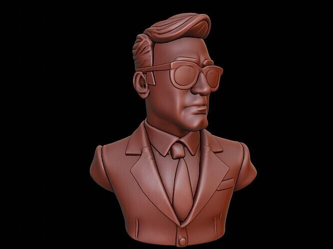 Spy Bust 3D print model