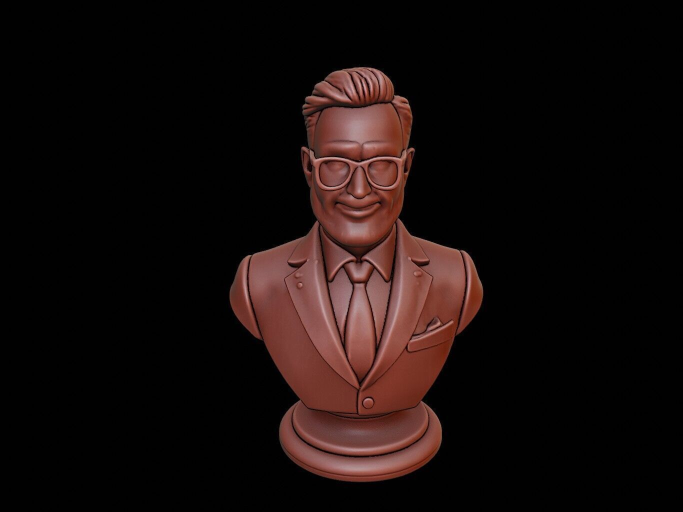 Stockbroker Bust 3D print model_1