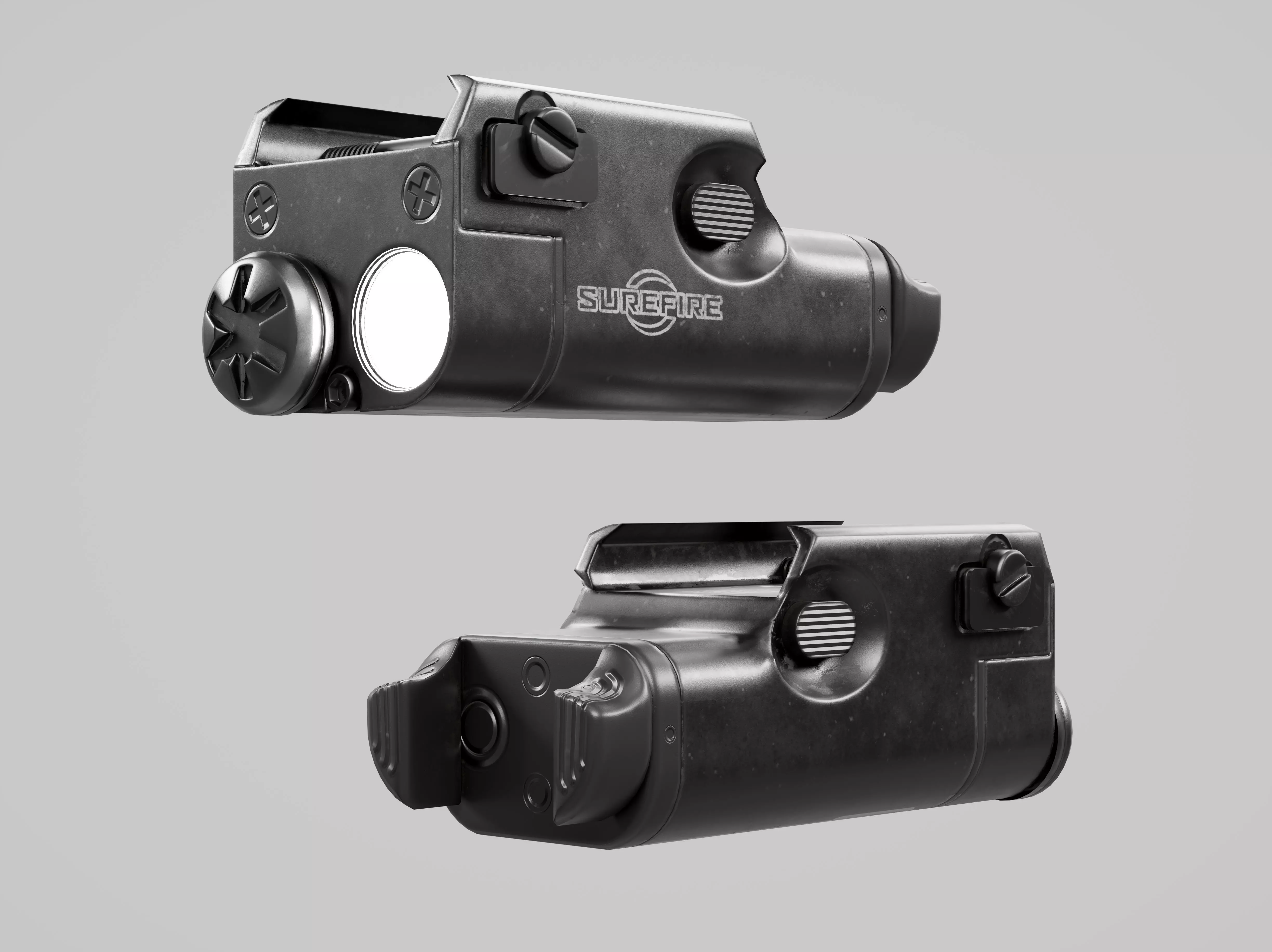 SureFire XC1 Compact Handgun Weaponlight Low-poly 3D model_0
