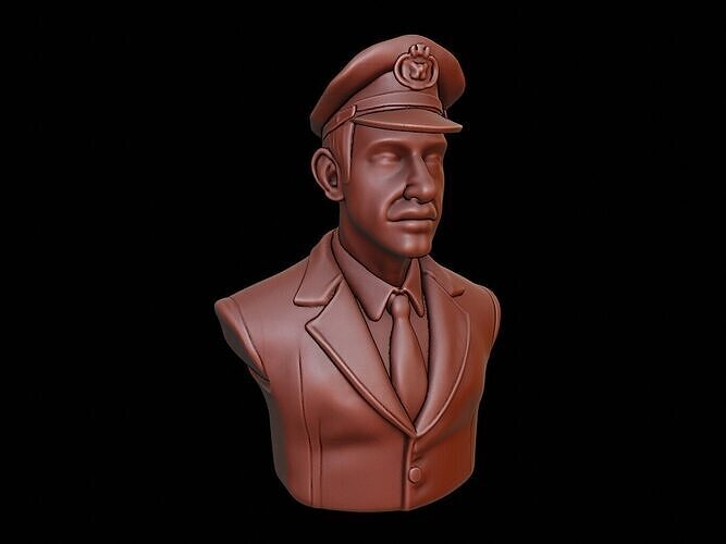 Taxi Driver Bust 3D print model