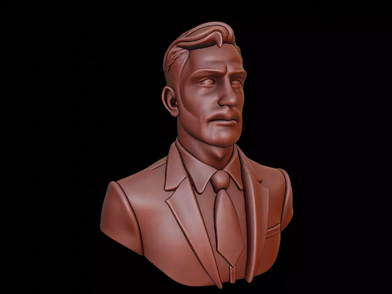 Teacher Bust 3D print model