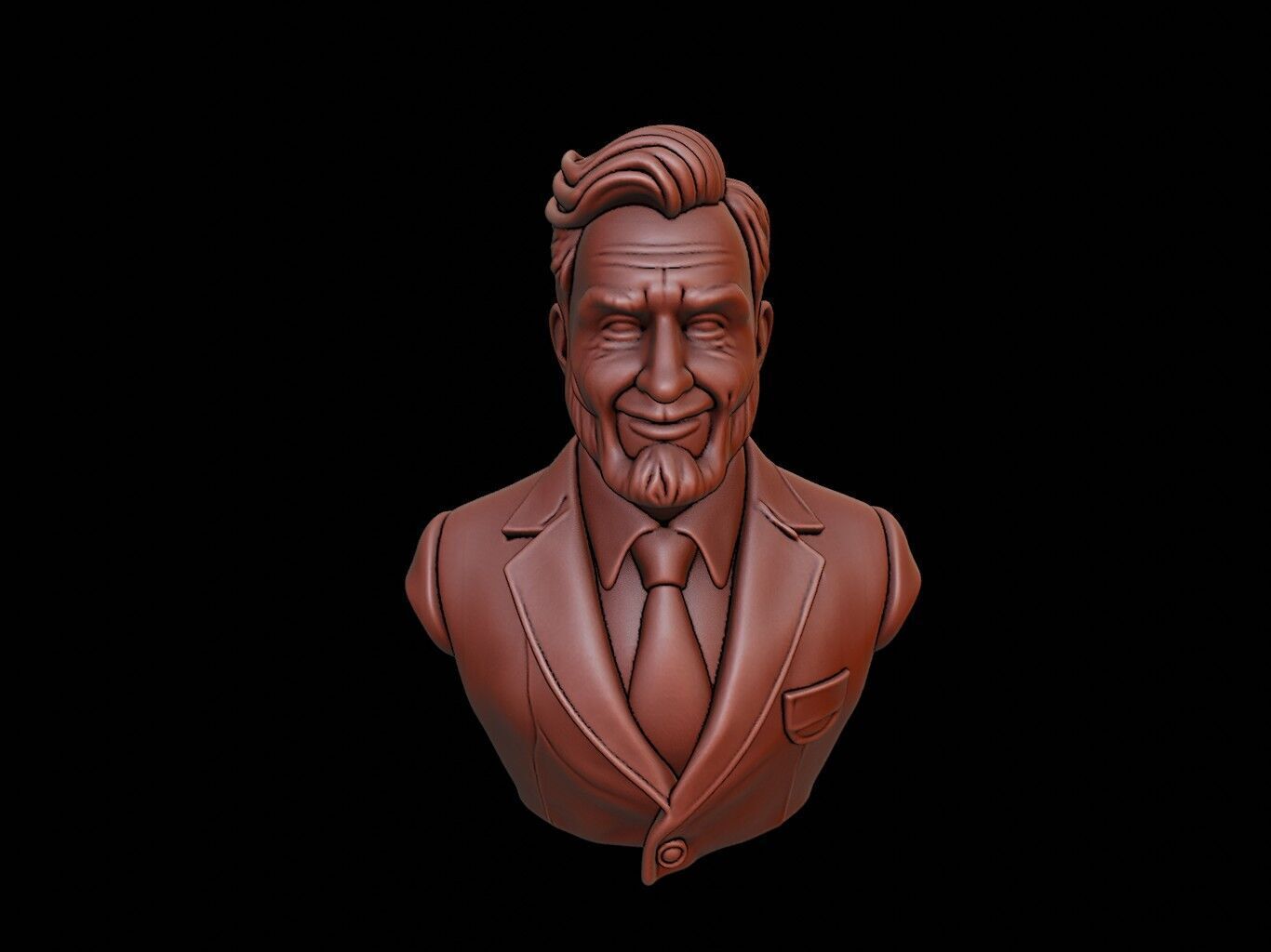 Teacher Bust 3D print model_1