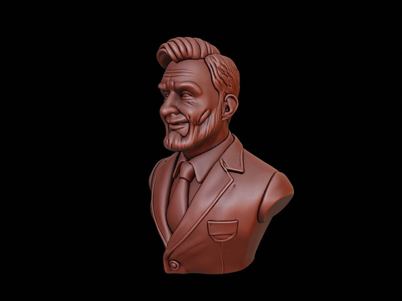 Teacher Bust 3D print model_2