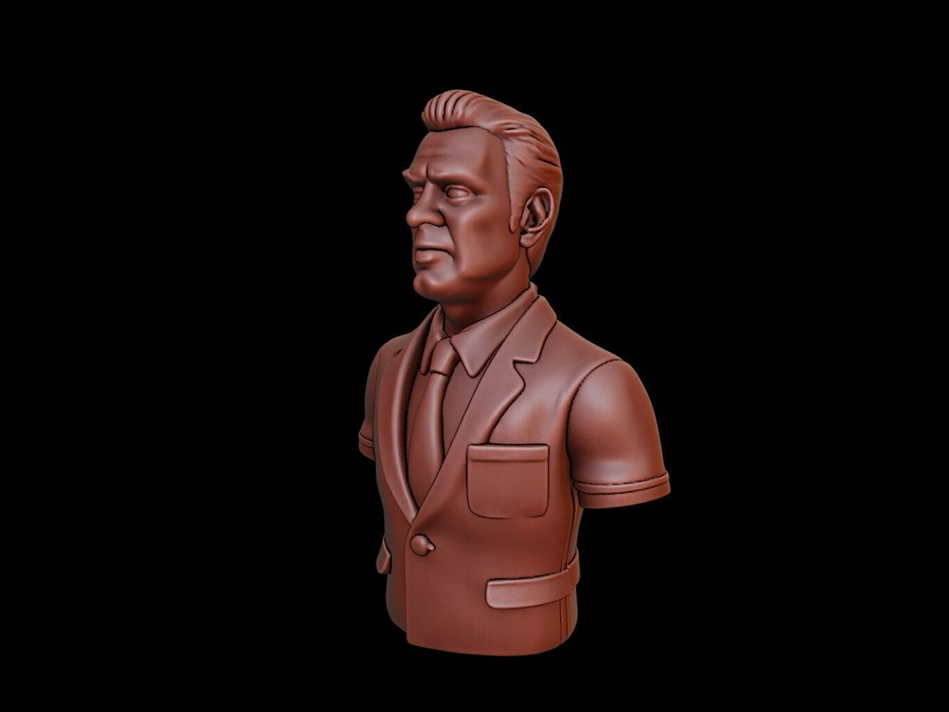 Teacher Bust 3D print model_2