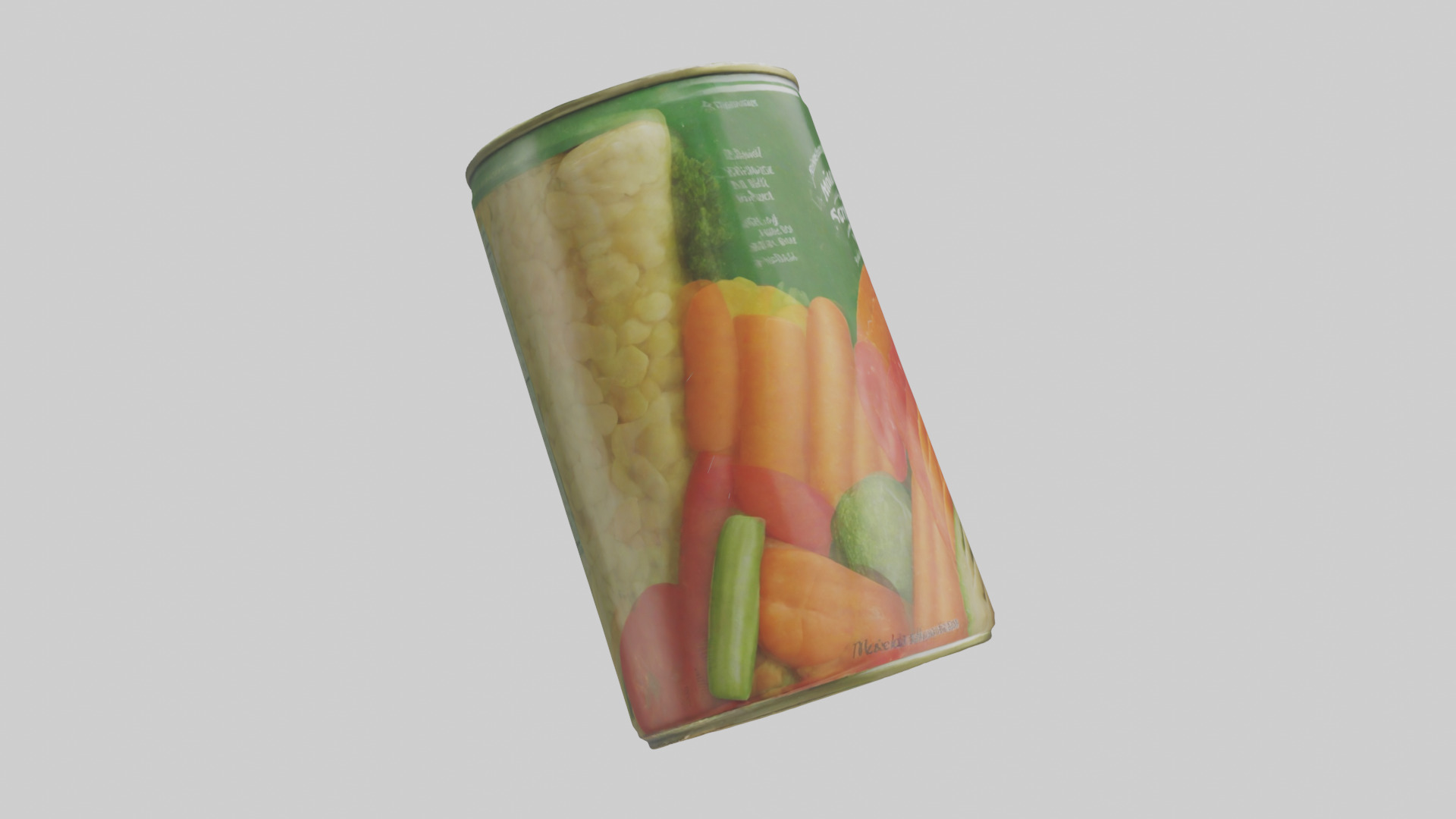 Canned Mixed Vegetables model Low-poly 3D model_23