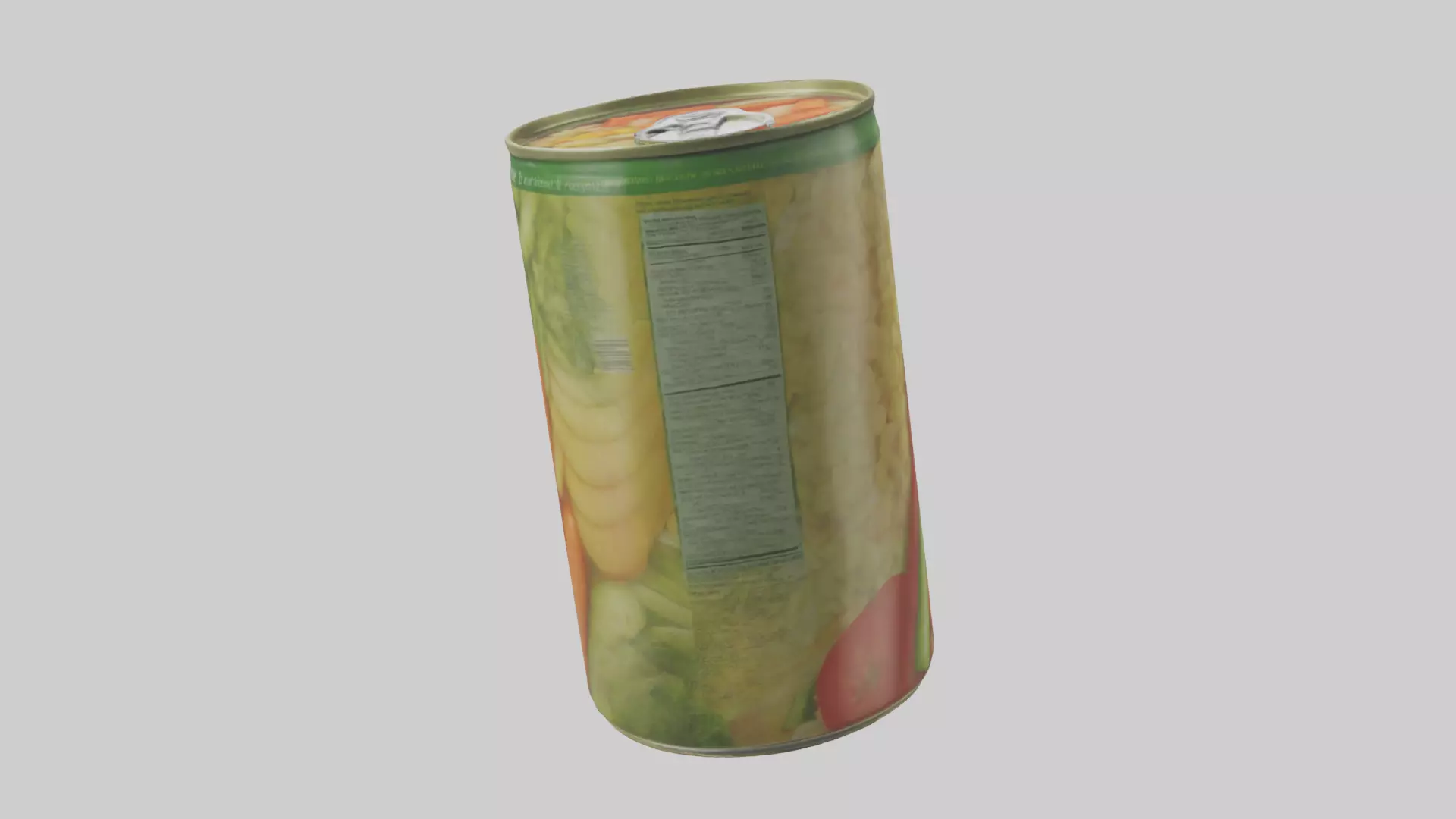 Canned Mixed Vegetables model Low-poly 3D model_0