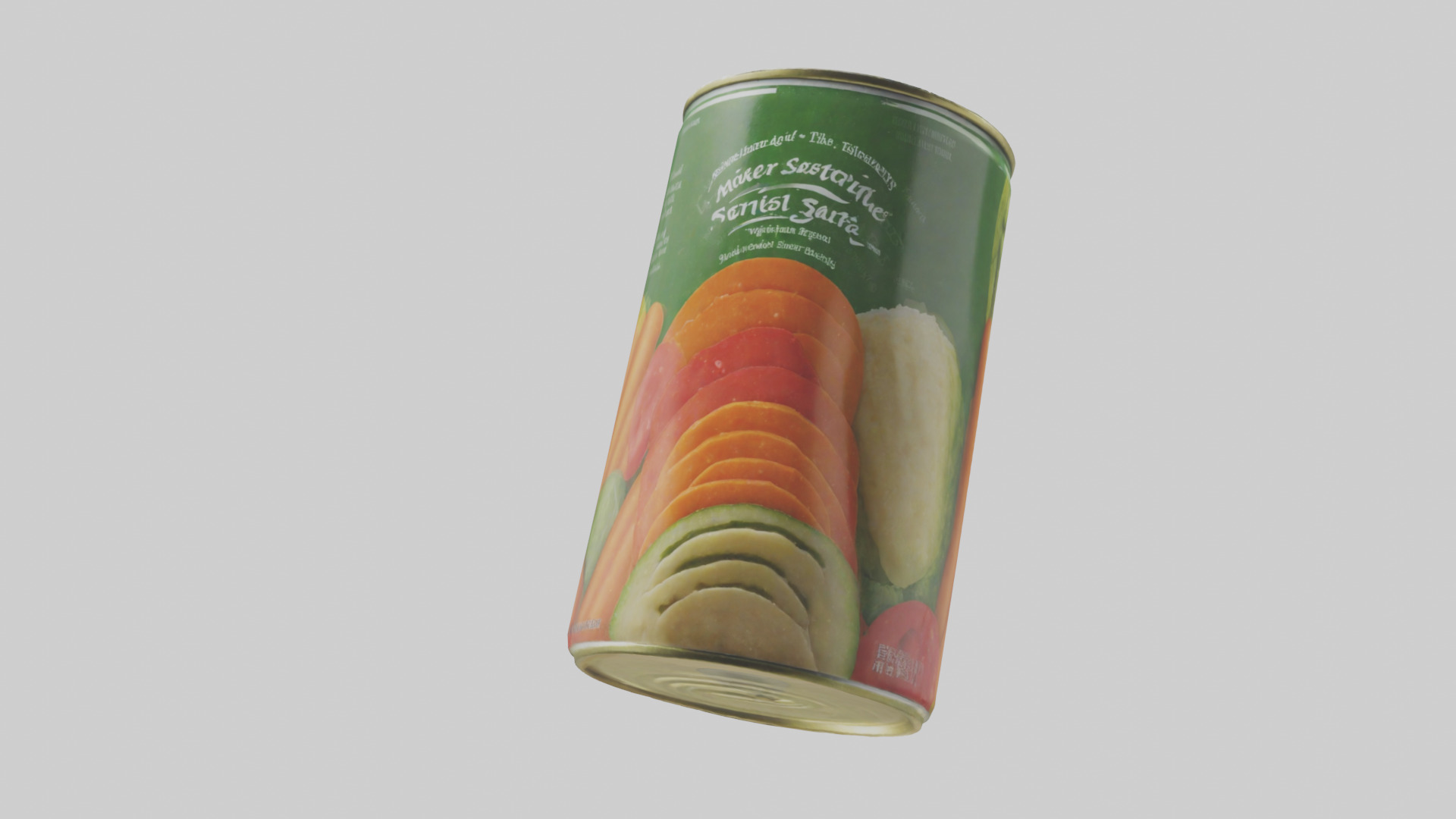 Canned Mixed Vegetables model Low-poly 3D model_13