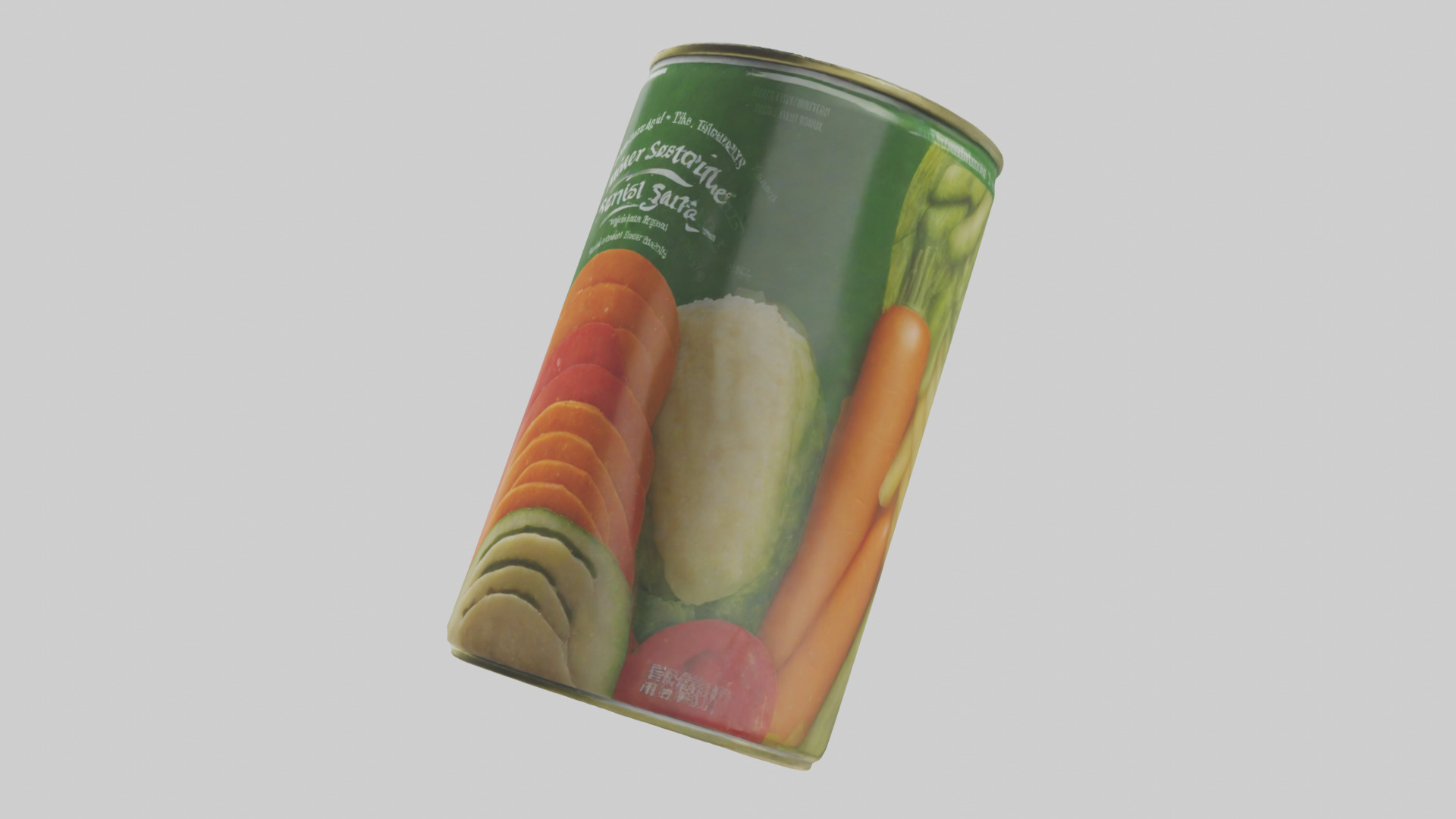 Canned Mixed Vegetables model Low-poly 3D model_8