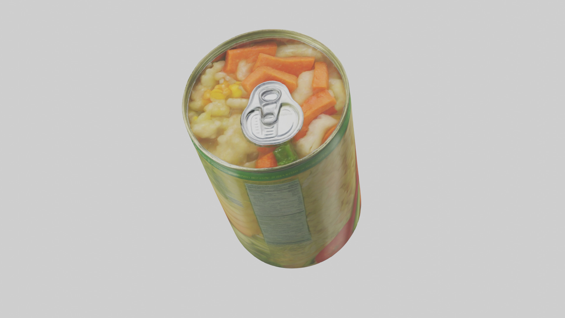 Canned Mixed Vegetables model Low-poly 3D model_25