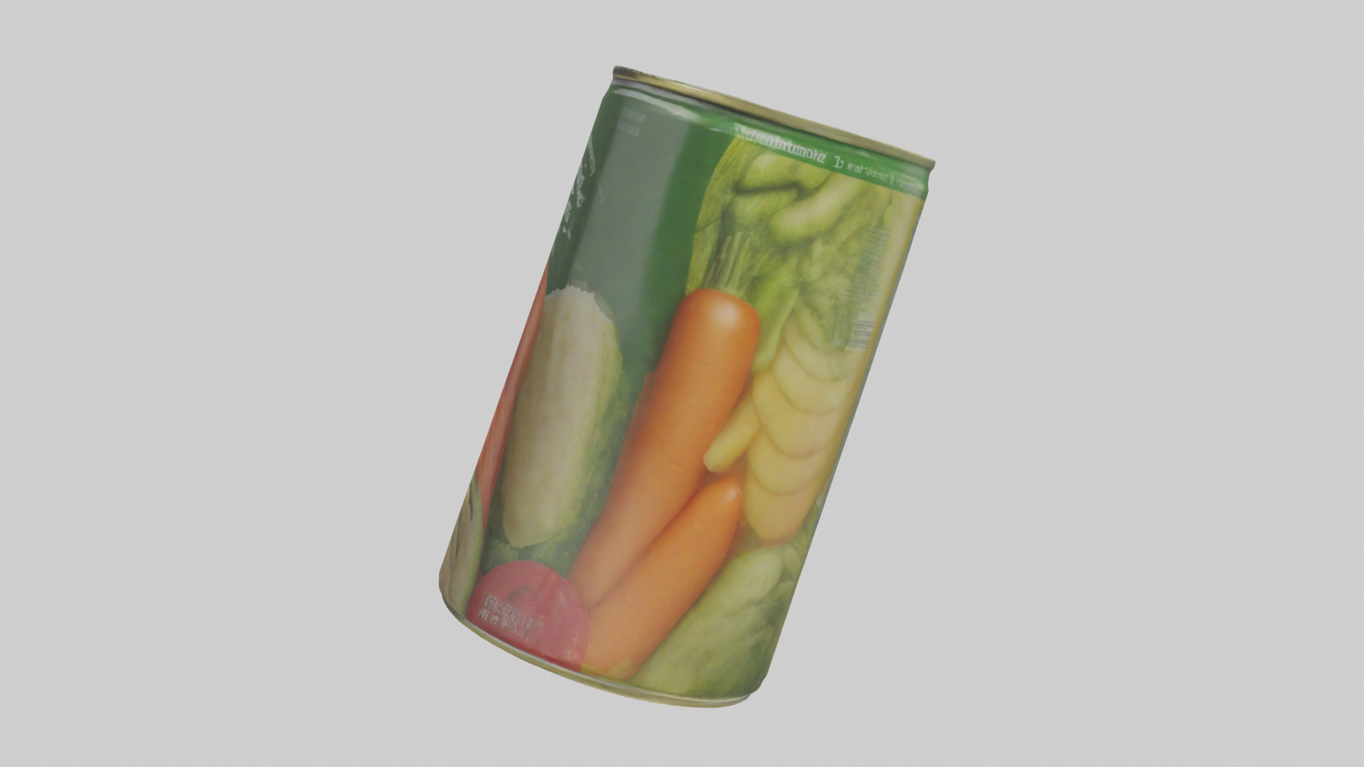 Canned Mixed Vegetables model Low-poly 3D model_22