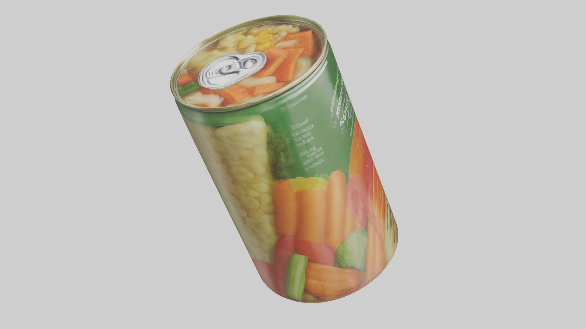 Canned Mixed Vegetables model Low-poly 3D model_28