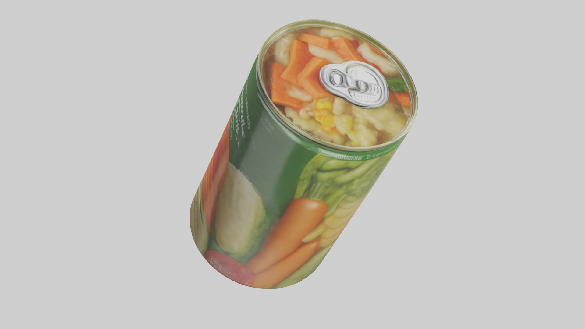 Canned Mixed Vegetables model Low-poly 3D model_27