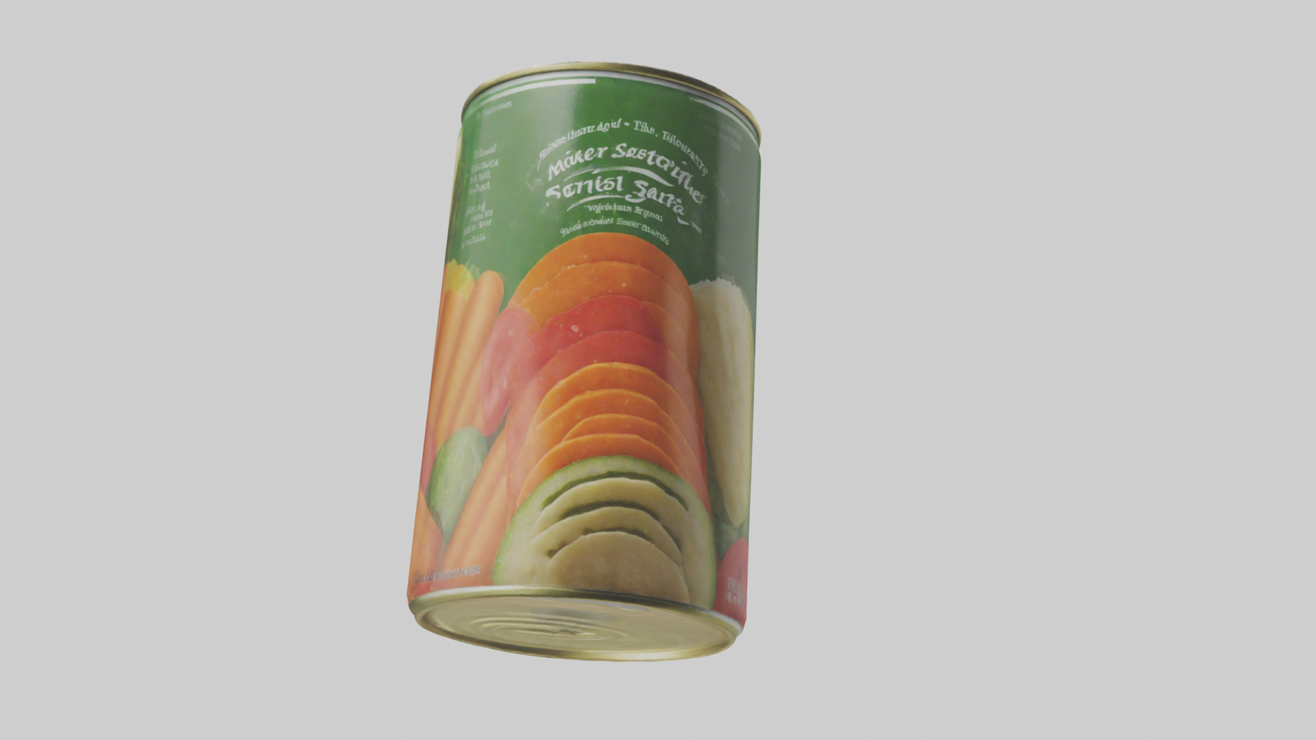 Canned Mixed Vegetables model Low-poly 3D model_18
