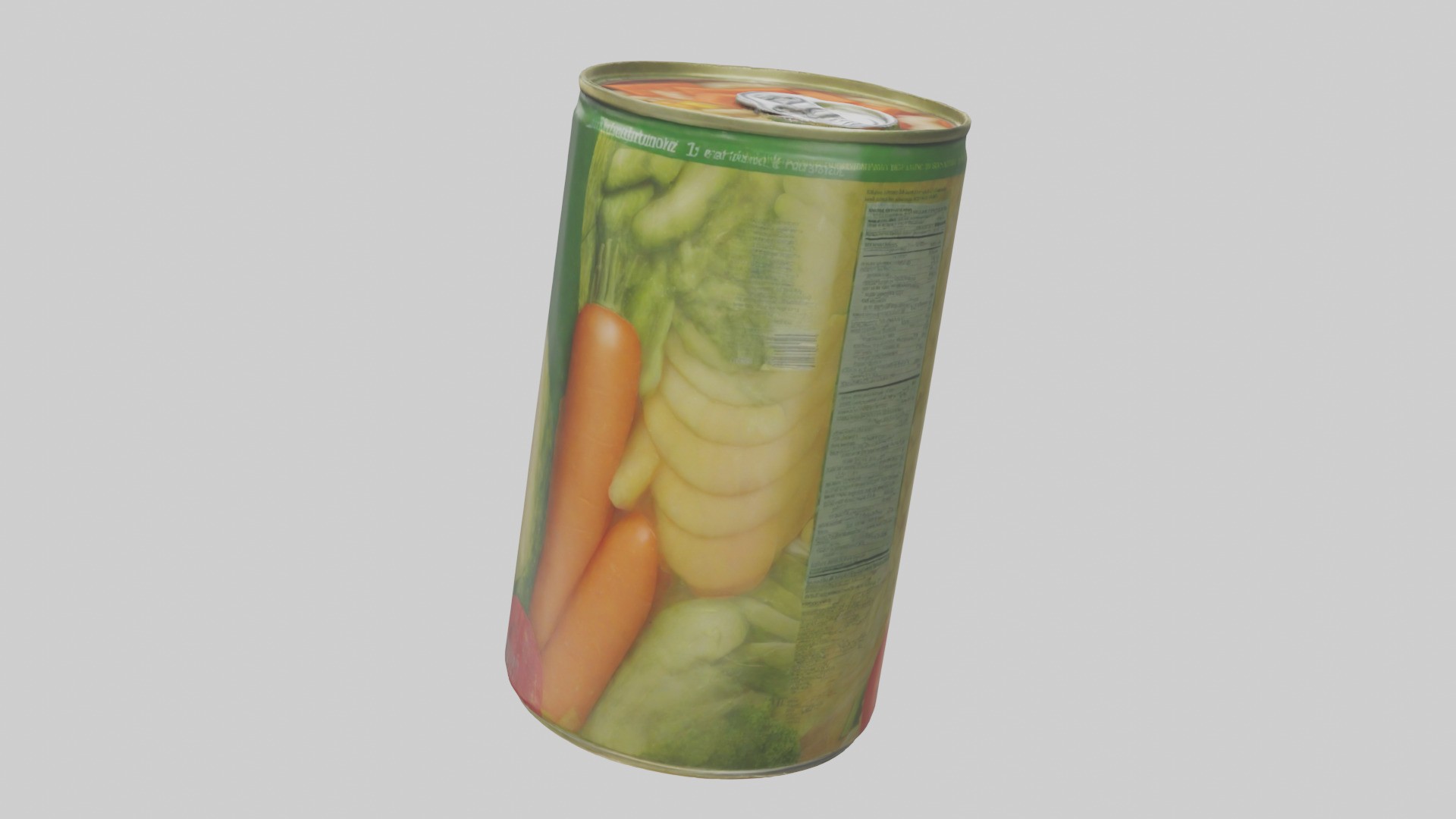 Canned Mixed Vegetables model Low-poly 3D model_1