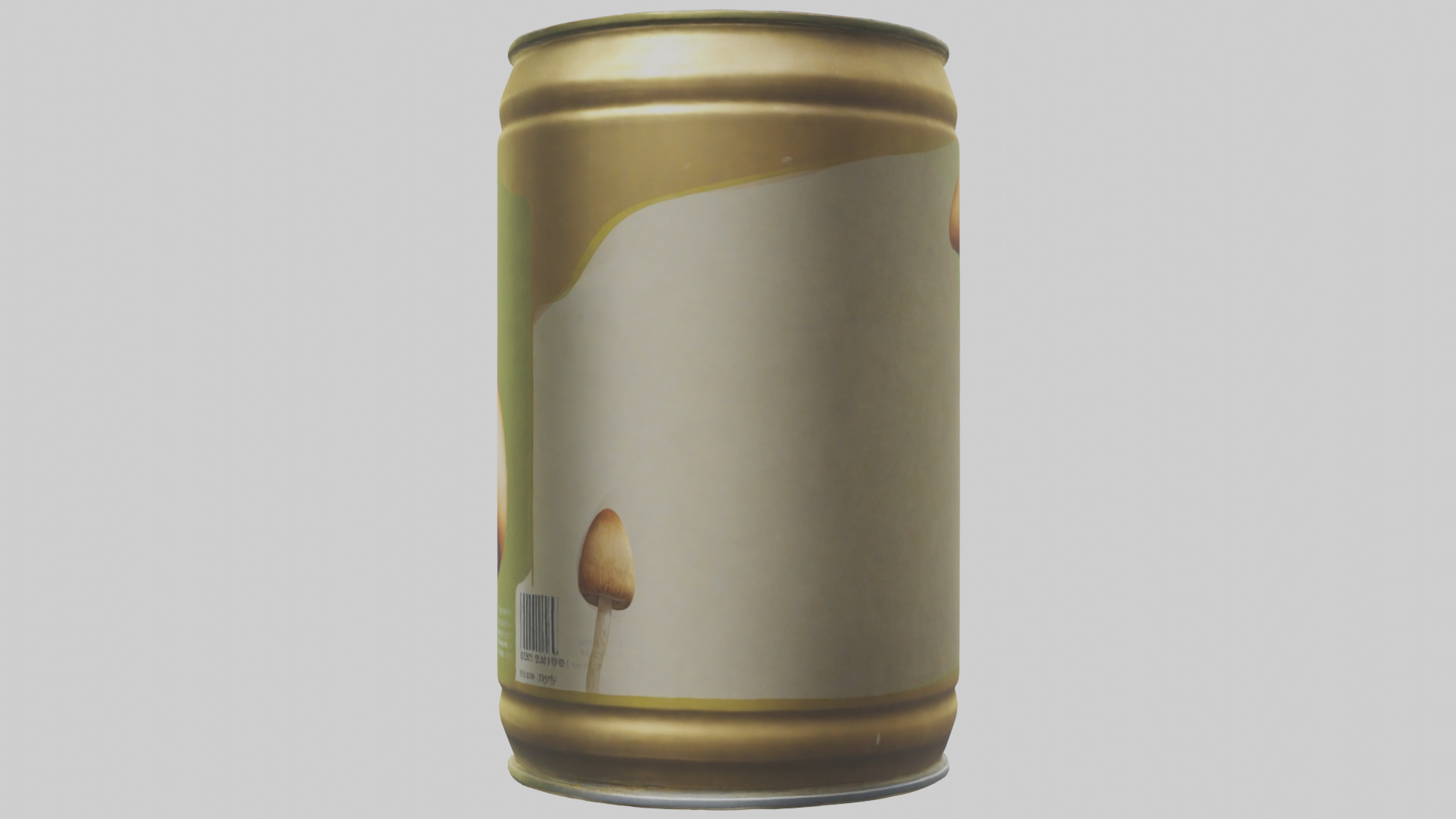 Canned Mushrooms model Low-poly 3D model_1