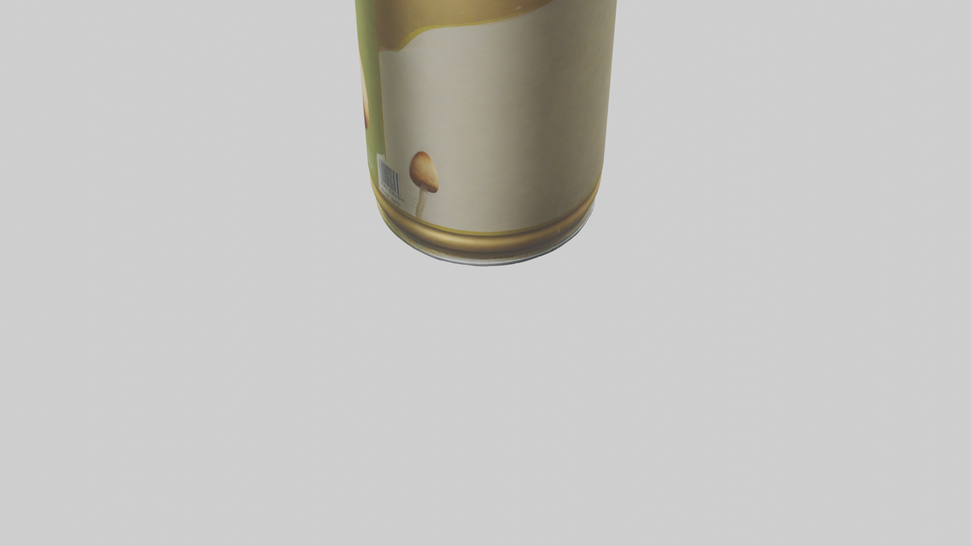 Canned Mushrooms model Low-poly 3D model_3