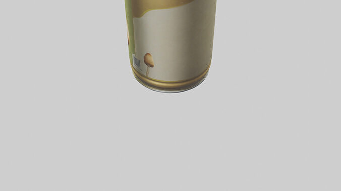Canned Mushrooms model Low-poly 3D model 4