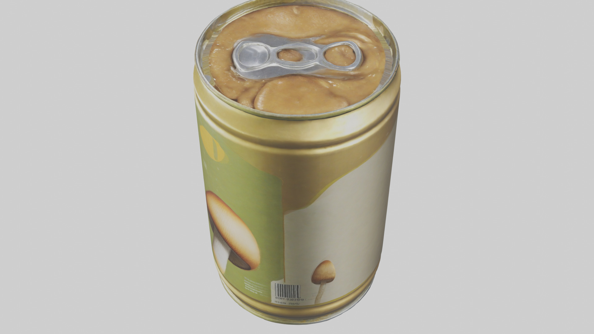 Canned Mushrooms model Low-poly 3D model_27