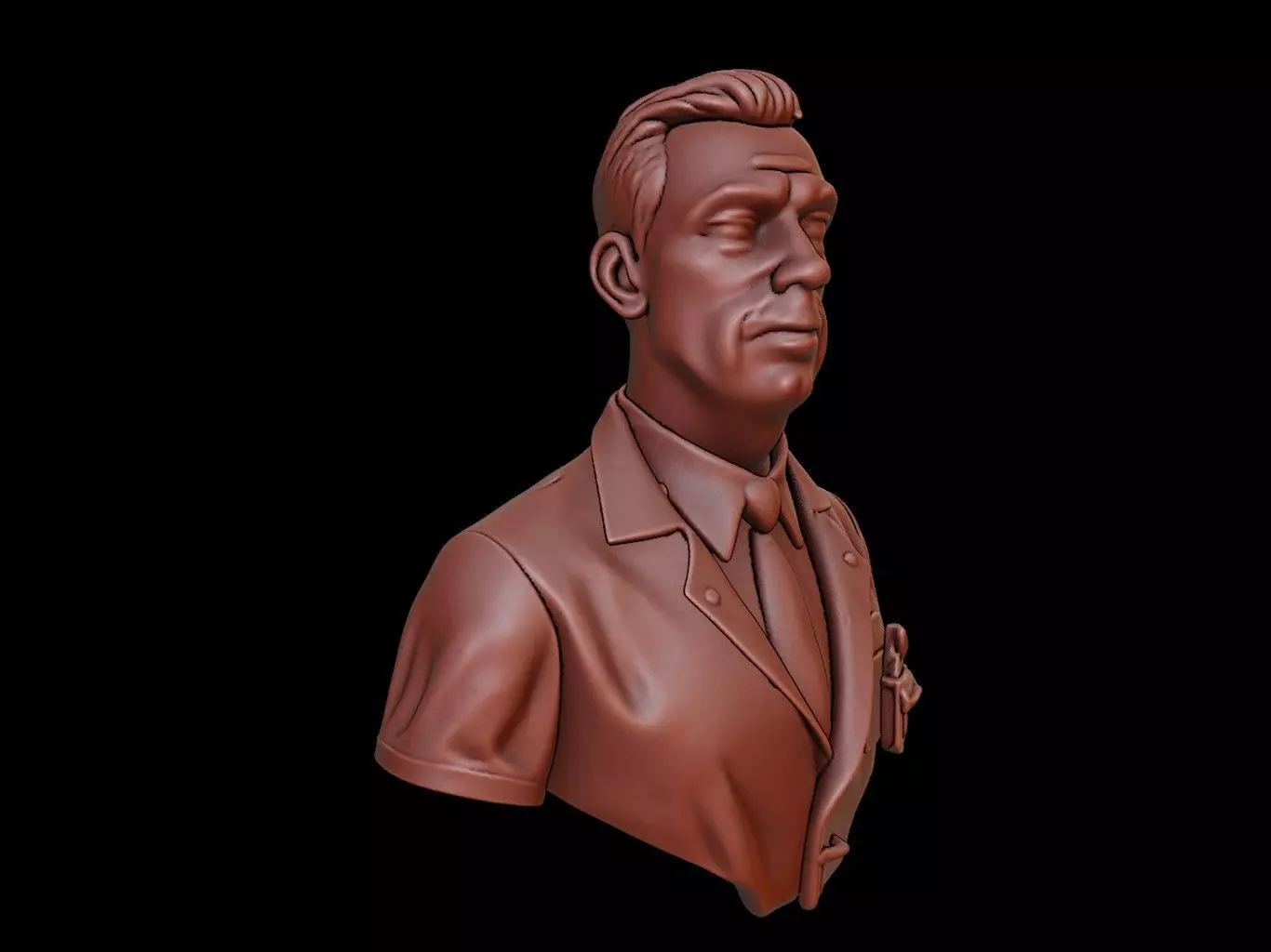 Veterinarian Bust 3D print model