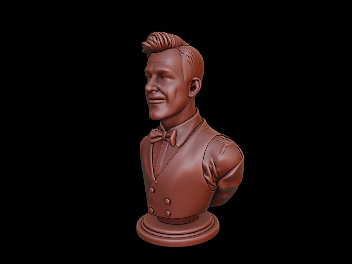 Waiter Bust 3D print model_2