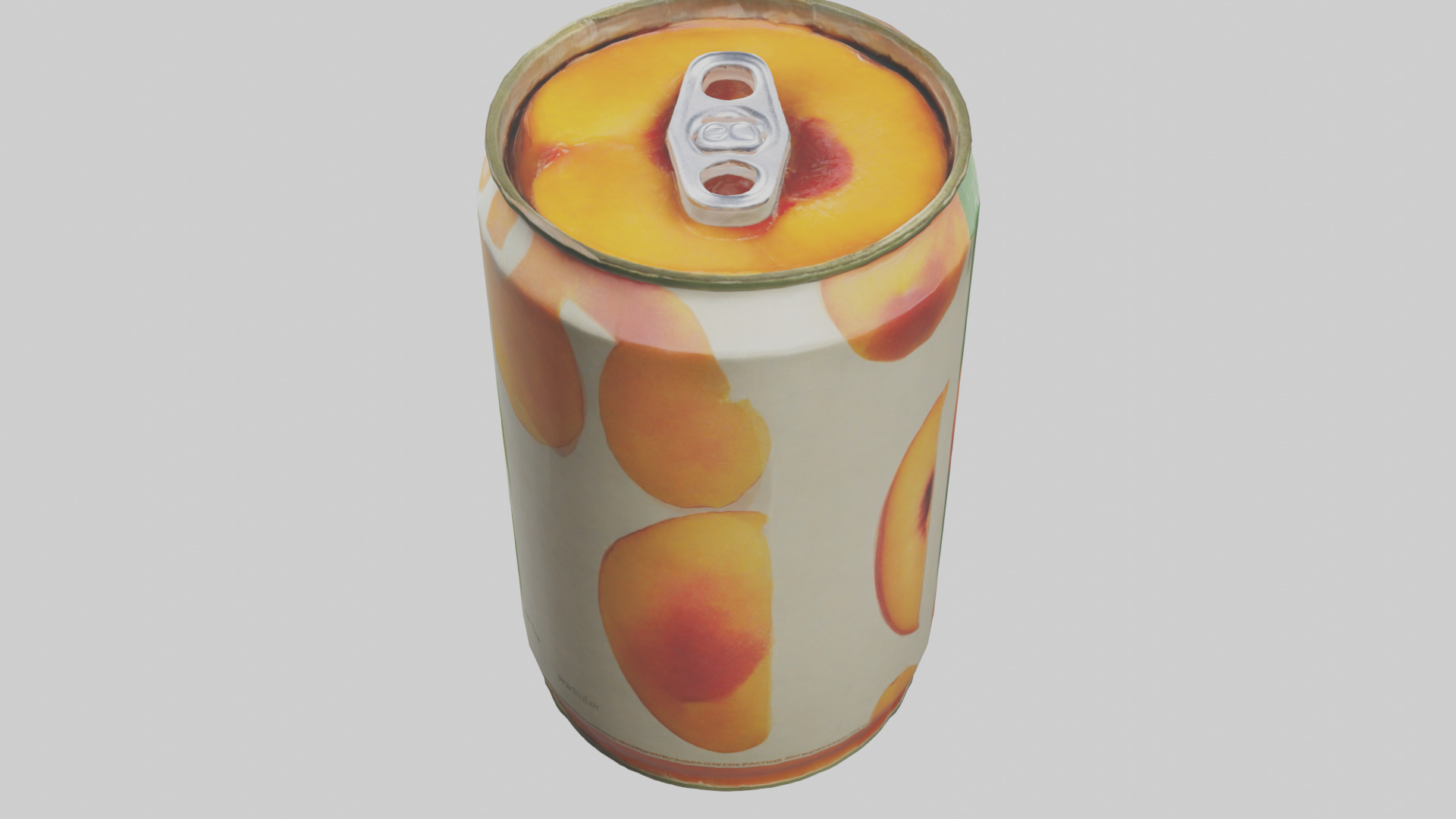 Canned Peaches model Low-poly 3D model_25
