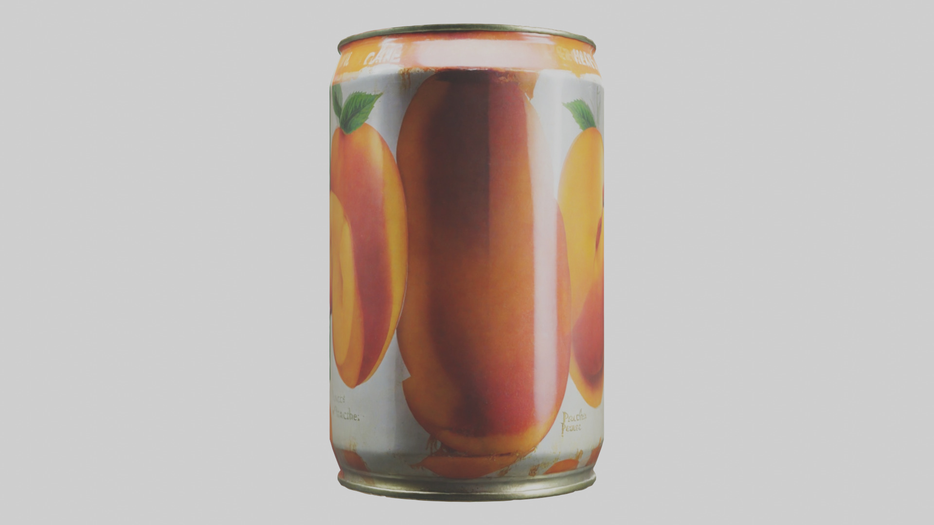 Canned Peaches model Low-poly 3D model_10