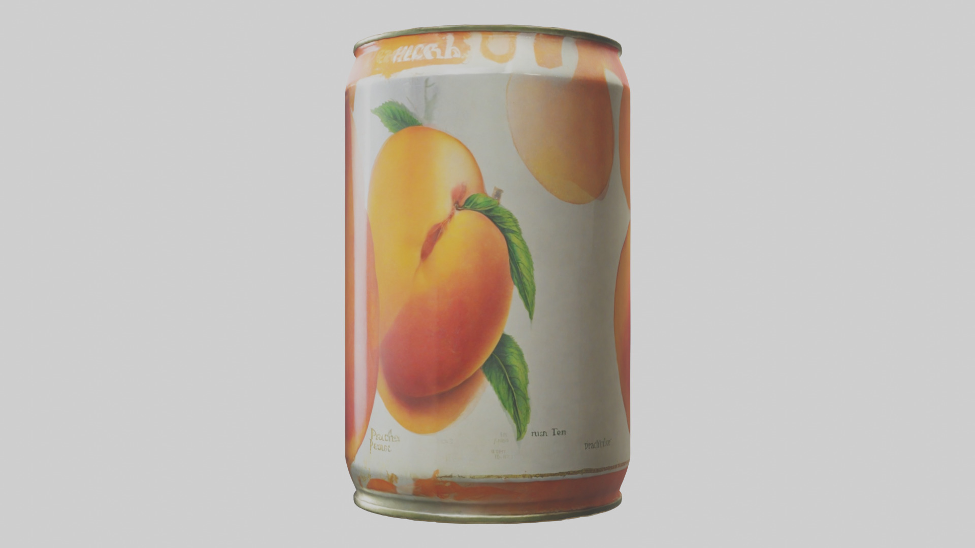 Canned Peaches model Low-poly 3D model_22