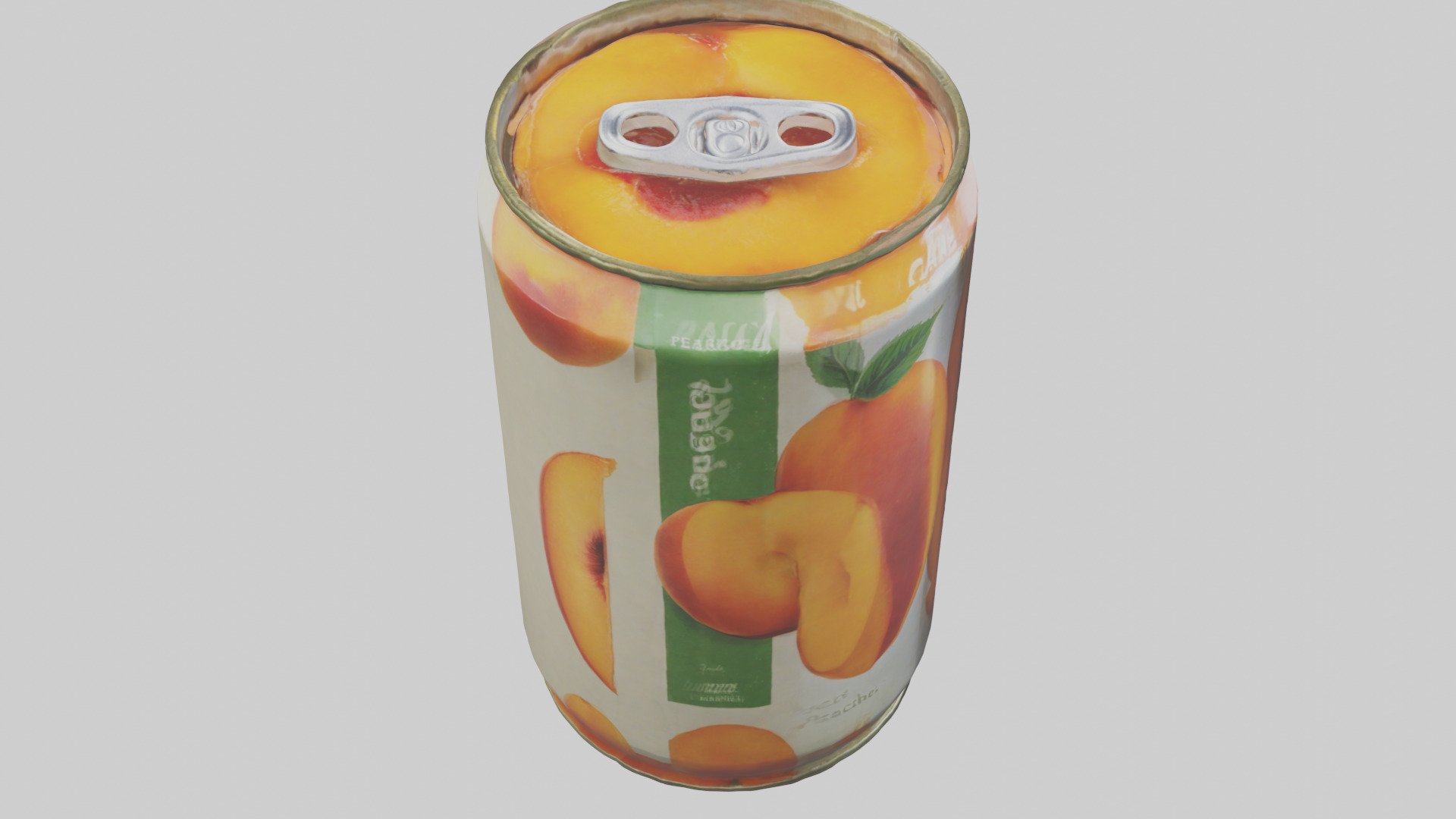 Canned Peaches model Low-poly 3D model_28