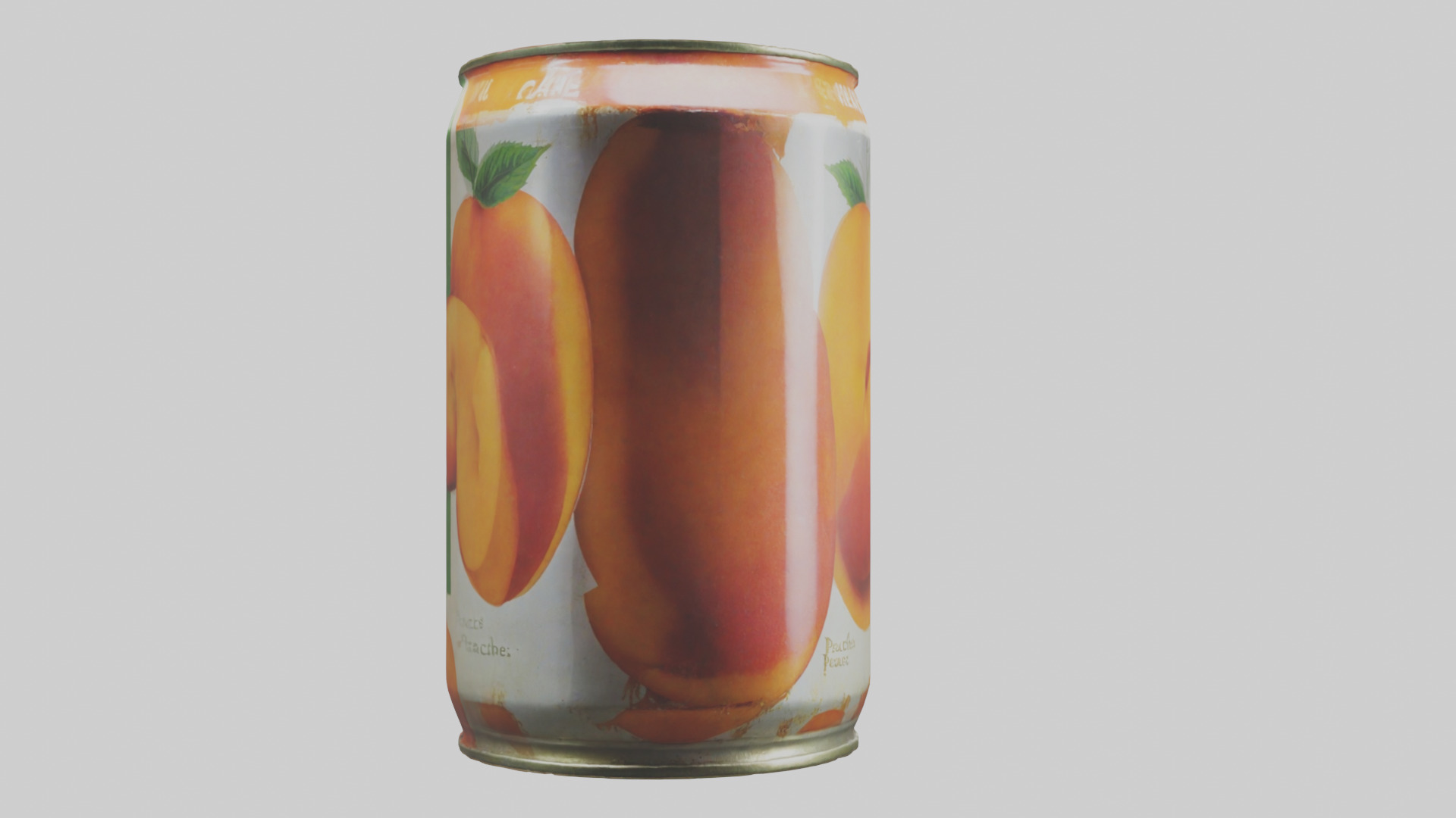 Canned Peaches model Low-poly 3D model_20