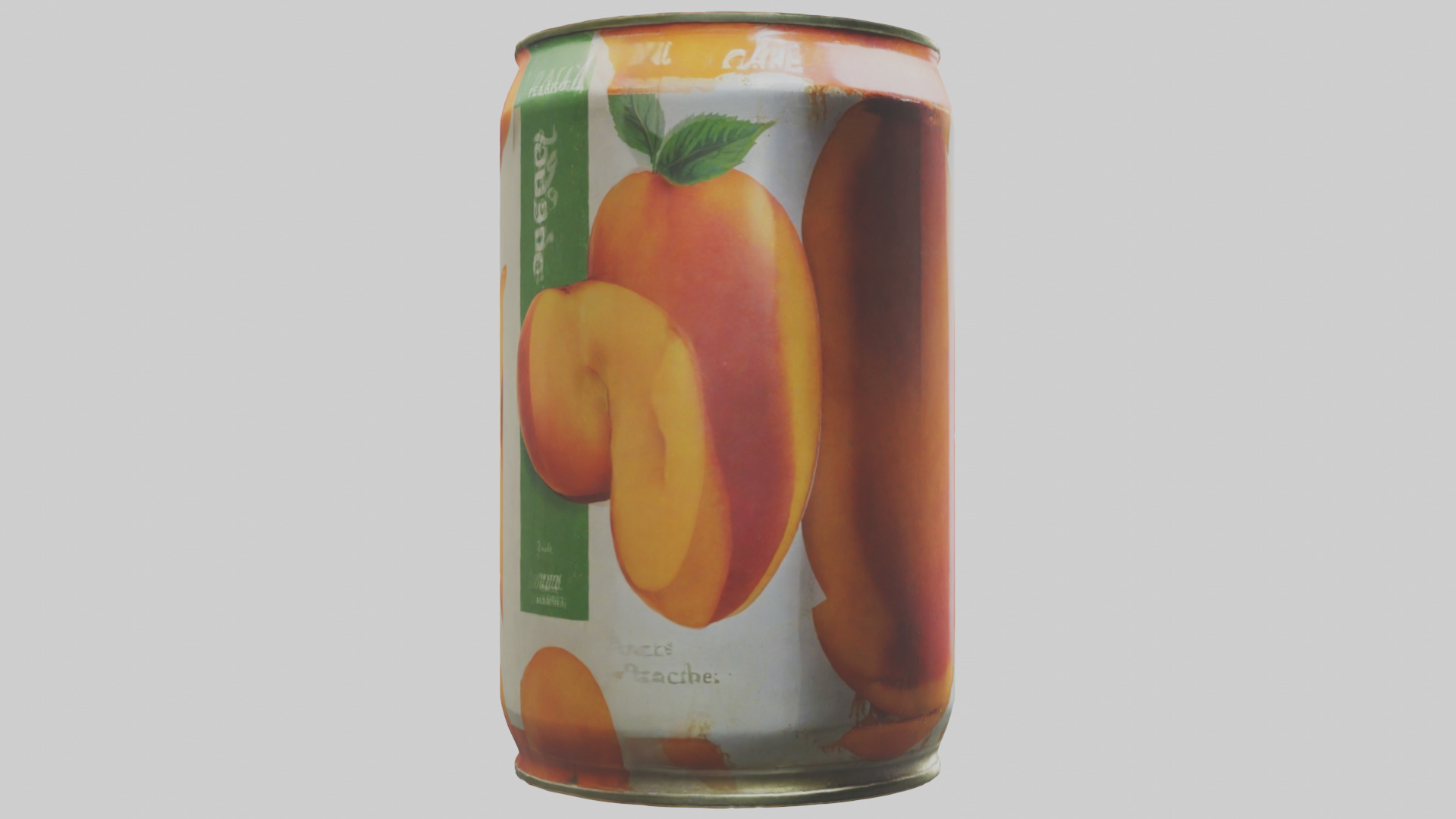 Canned Peaches model Low-poly 3D model_16