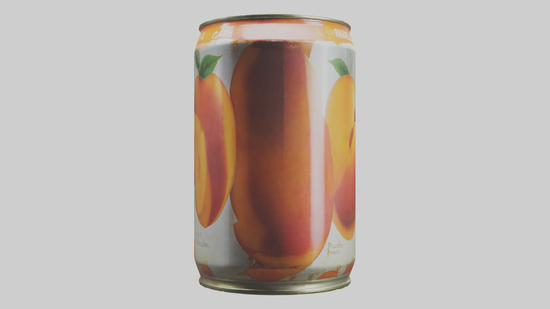 Canned Peaches model Low-poly 3D model_14