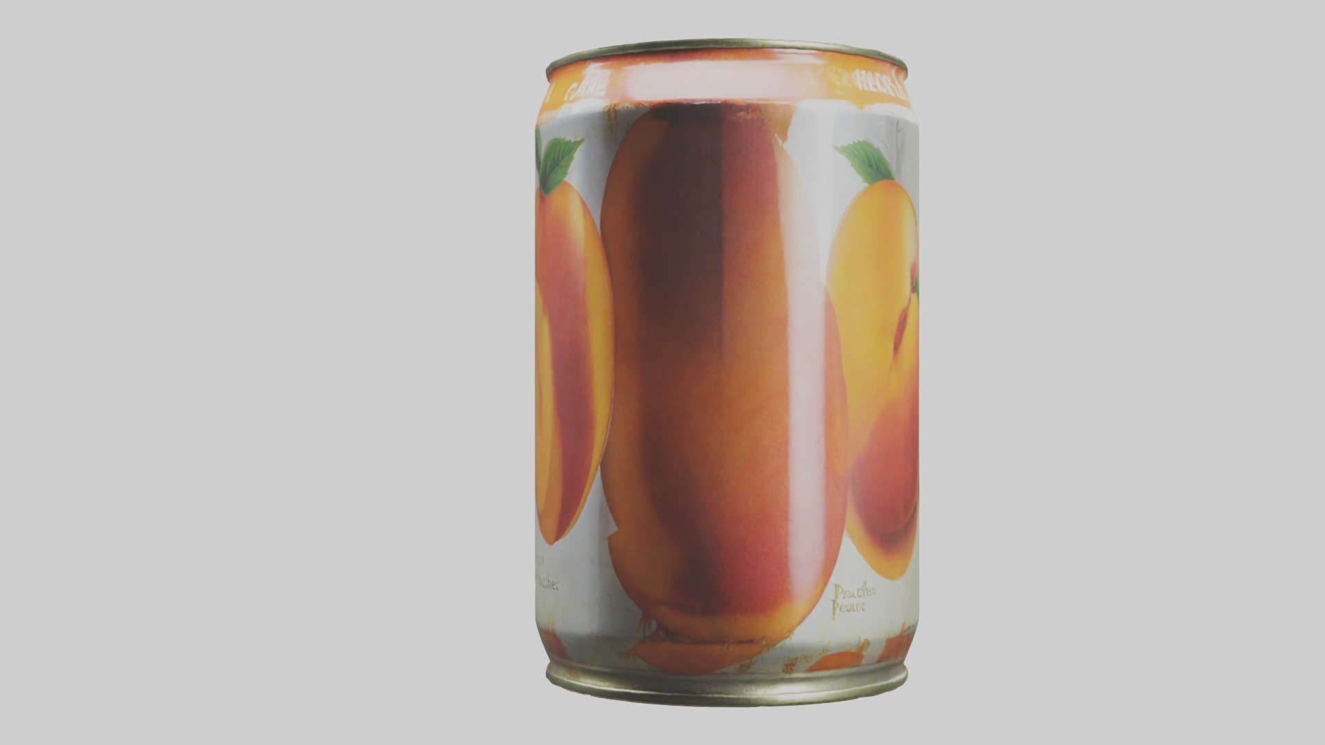 Canned Peaches model Low-poly 3D model_13