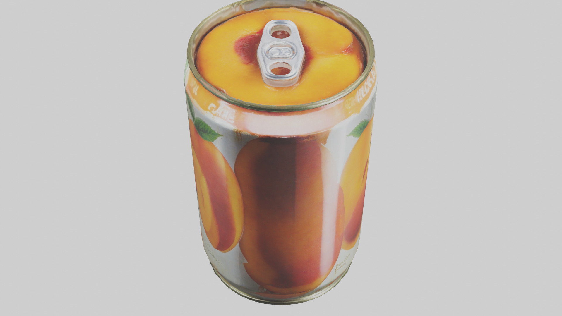 Canned Peaches model Low-poly 3D model_26