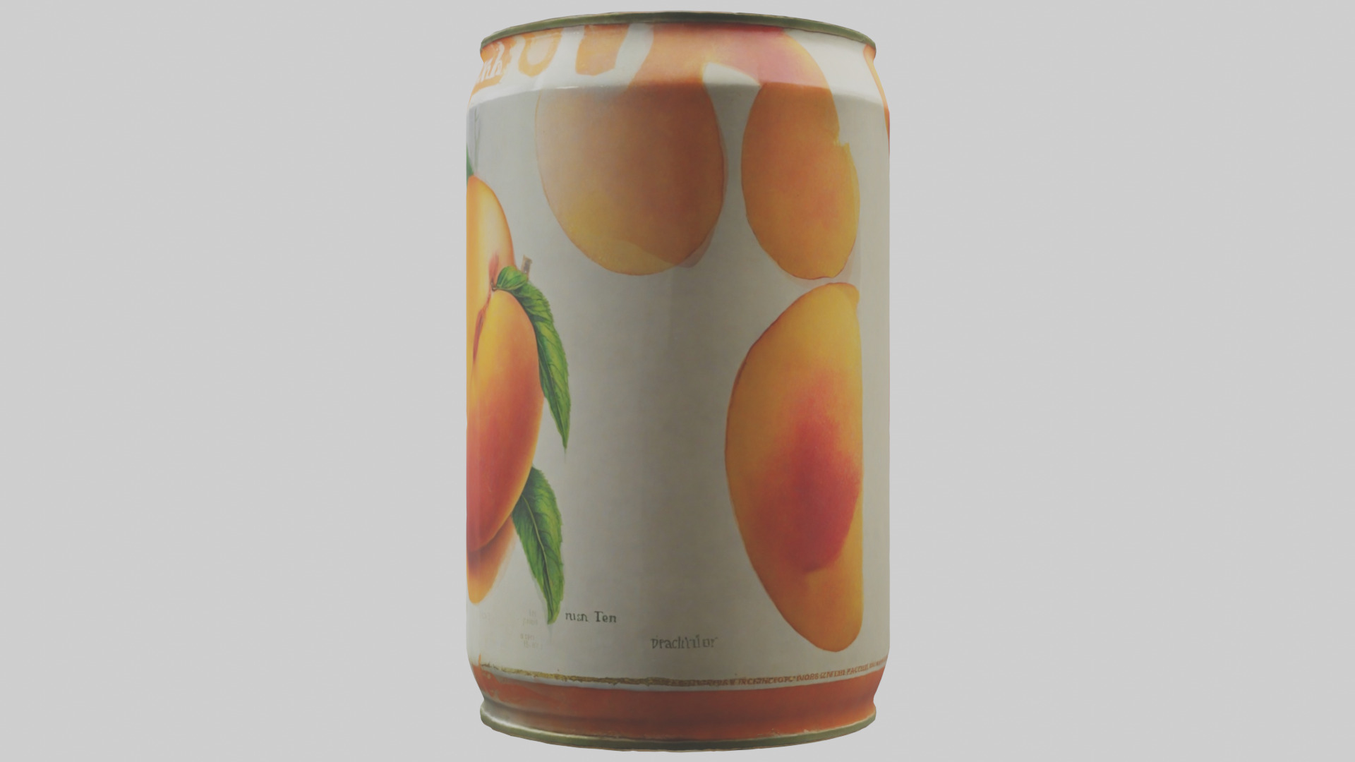 Canned Peaches model Low-poly 3D model_1