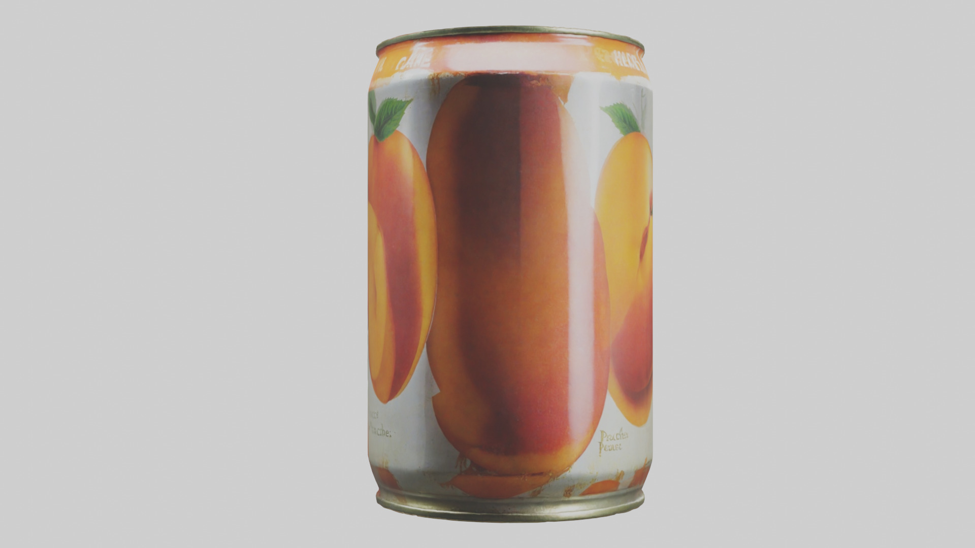 Canned Peaches model Low-poly 3D model_12