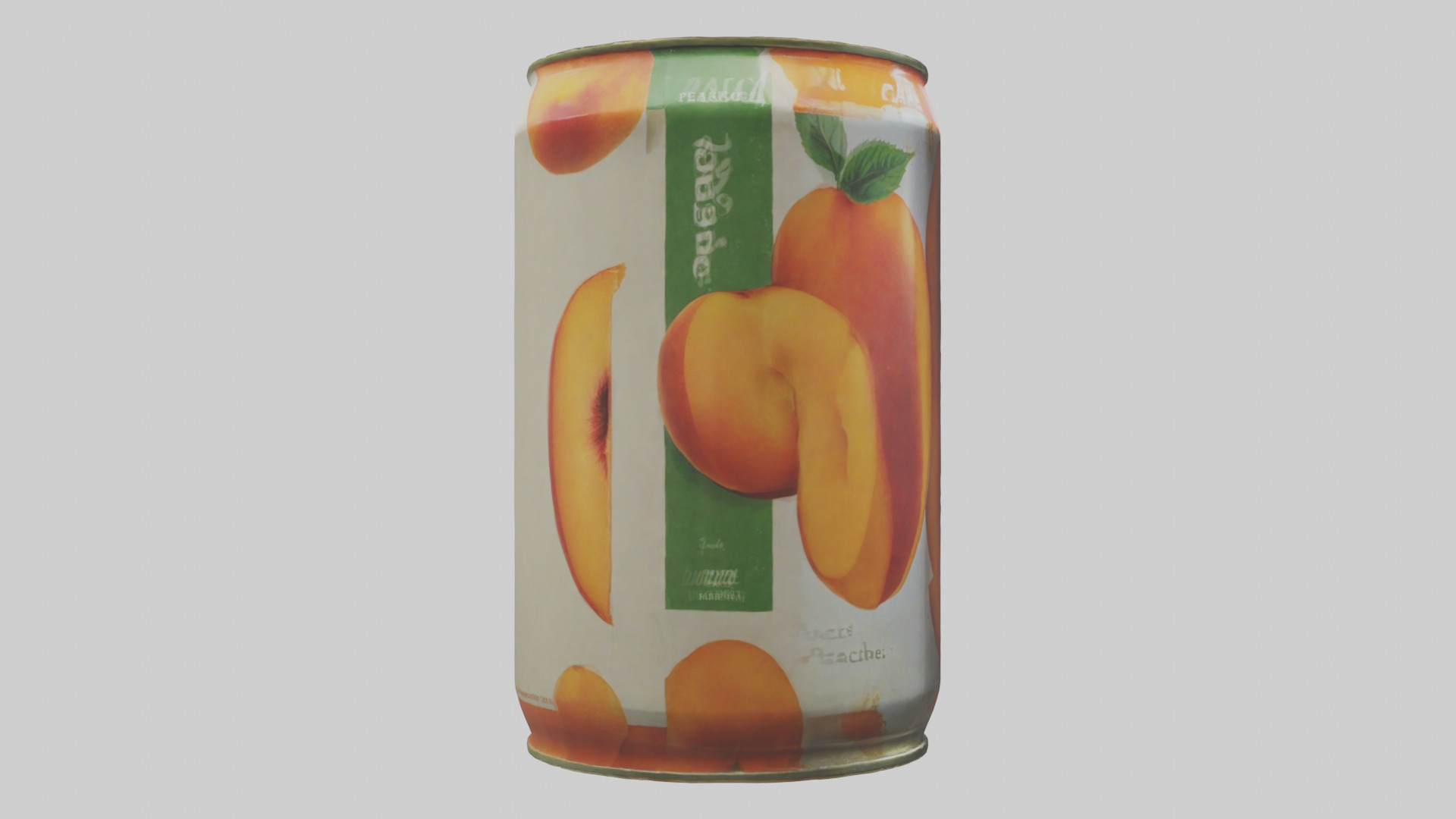 Canned Peaches model Low-poly 3D model_23