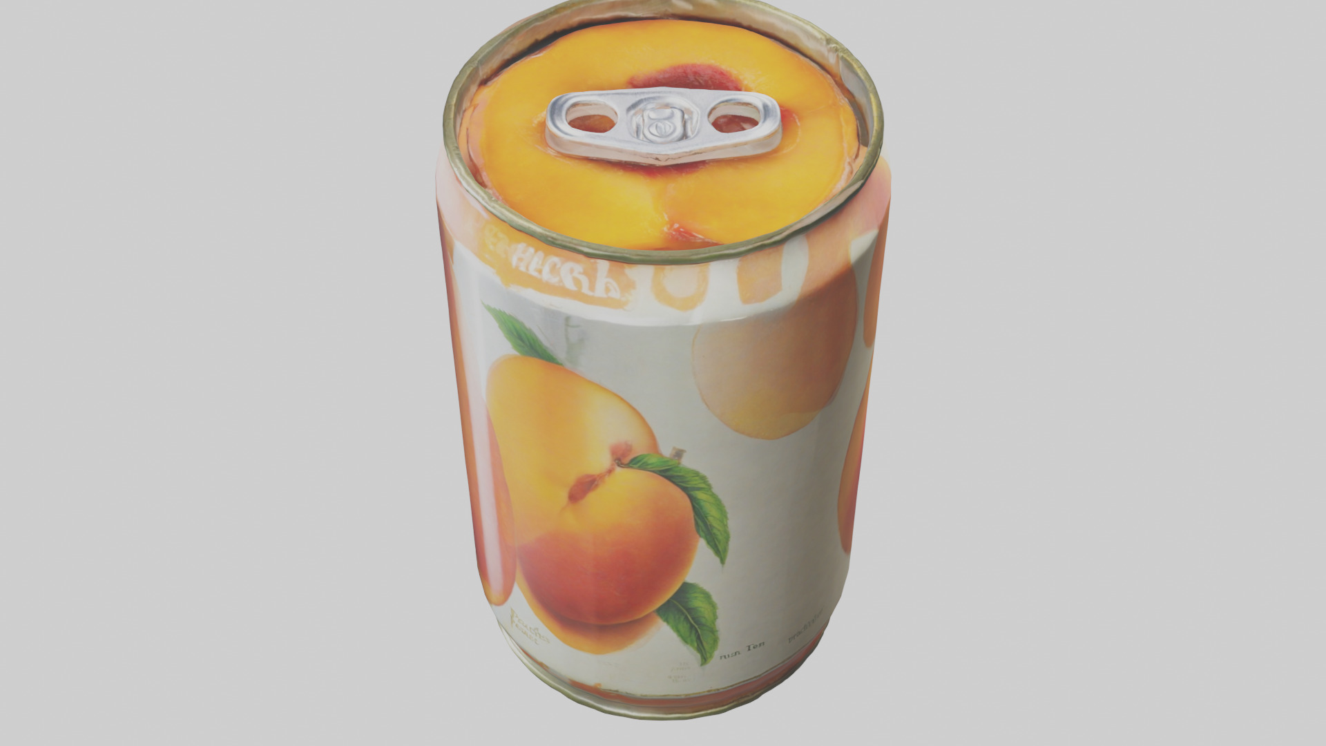 Canned Peaches model Low-poly 3D model_27
