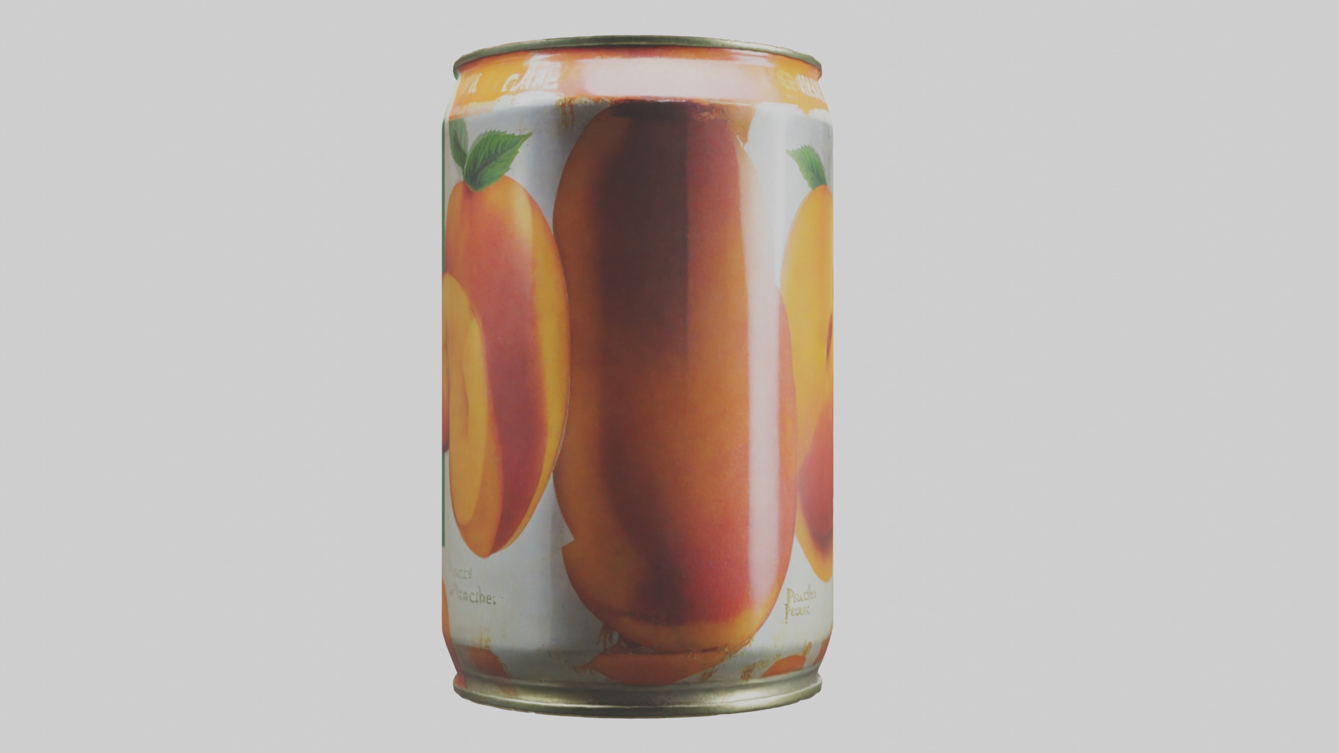 Canned Peaches model Low-poly 3D model_17