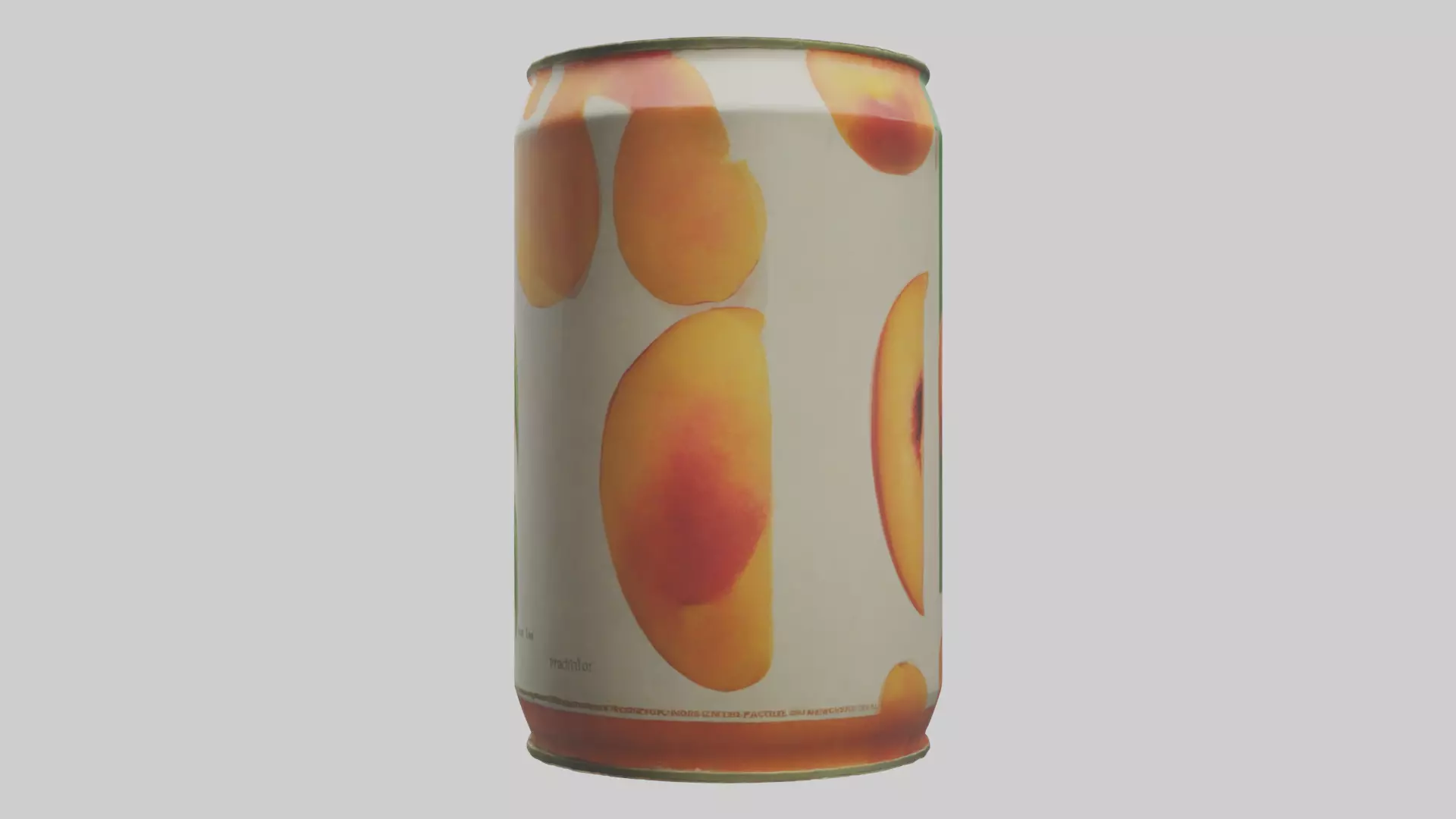 Canned Peaches model Low-poly 3D model_0