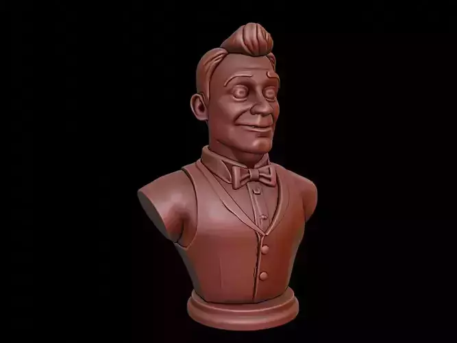 Waiter Bust 3D print model