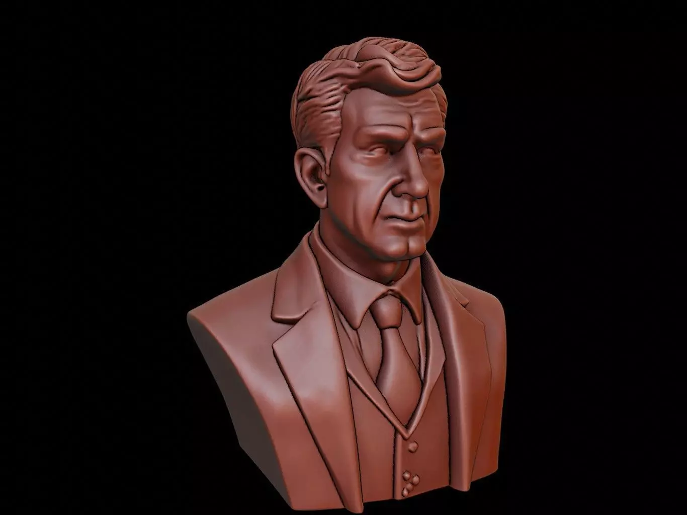 Writer Bust 3D print model