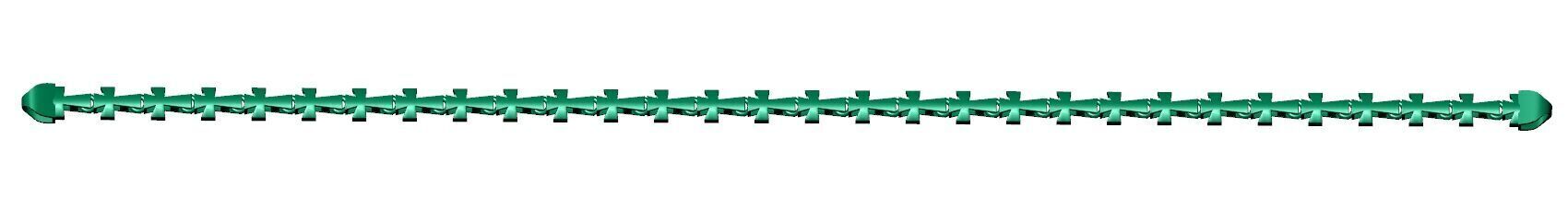 8 mm Top Selling Jesus Cross 3D Ready to Print Bracelet 3D print model_2