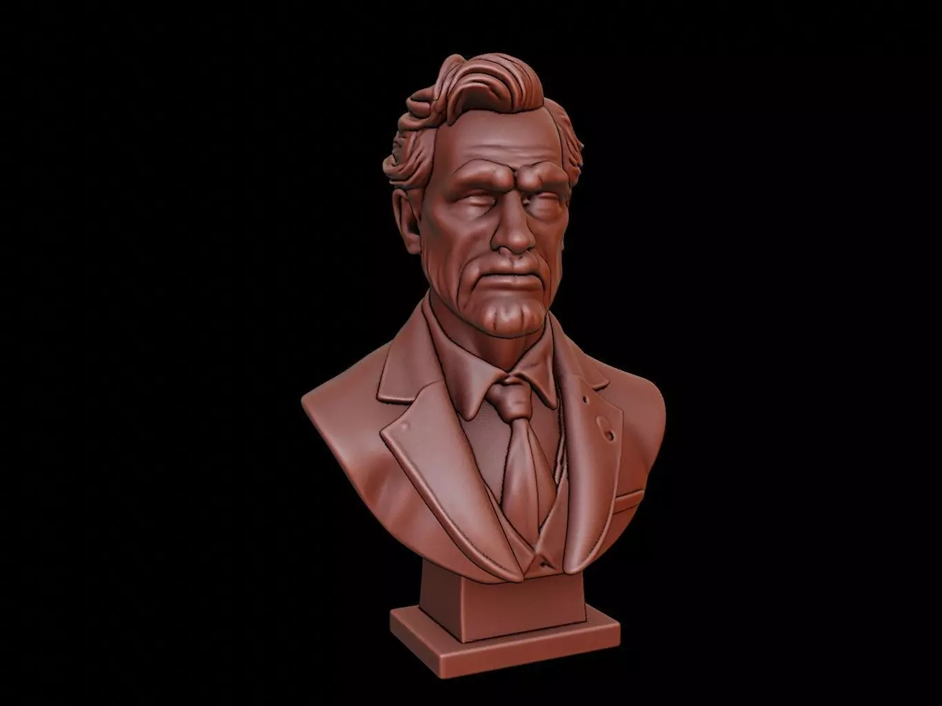 Writer Bust 3D print model