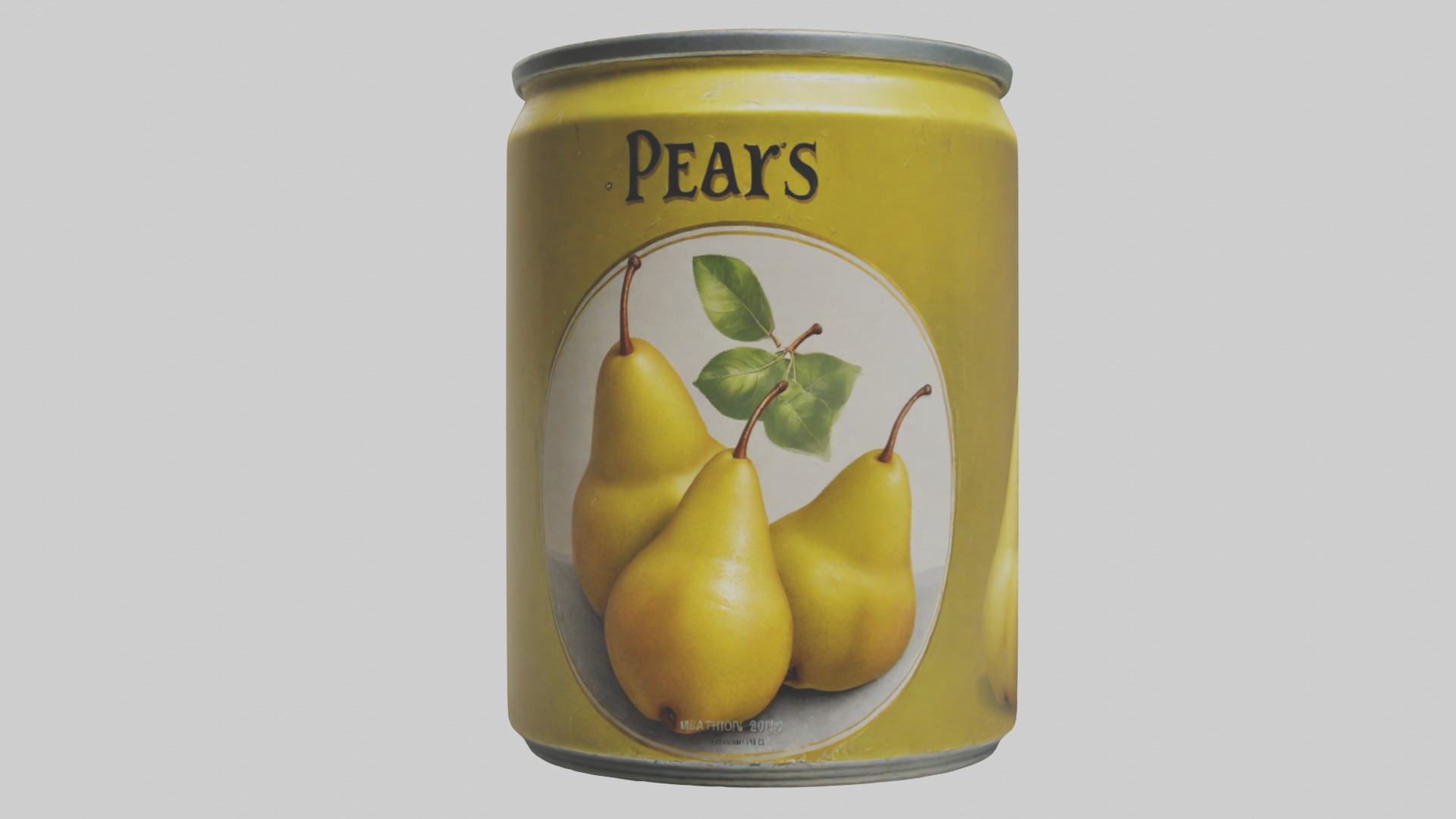 Canned Pears model Low-poly 3D model_12