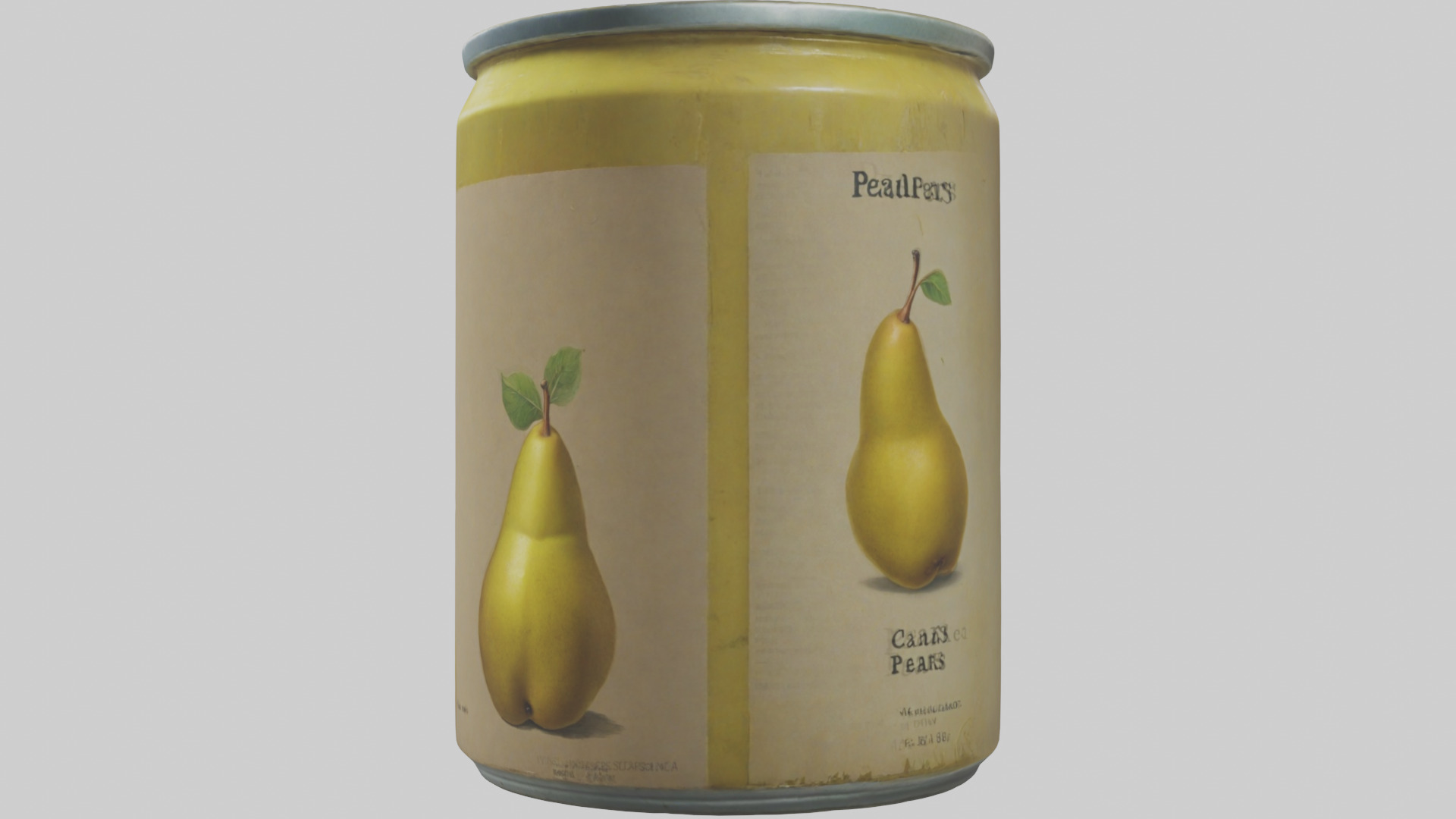 Canned Pears model Low-poly 3D model_2