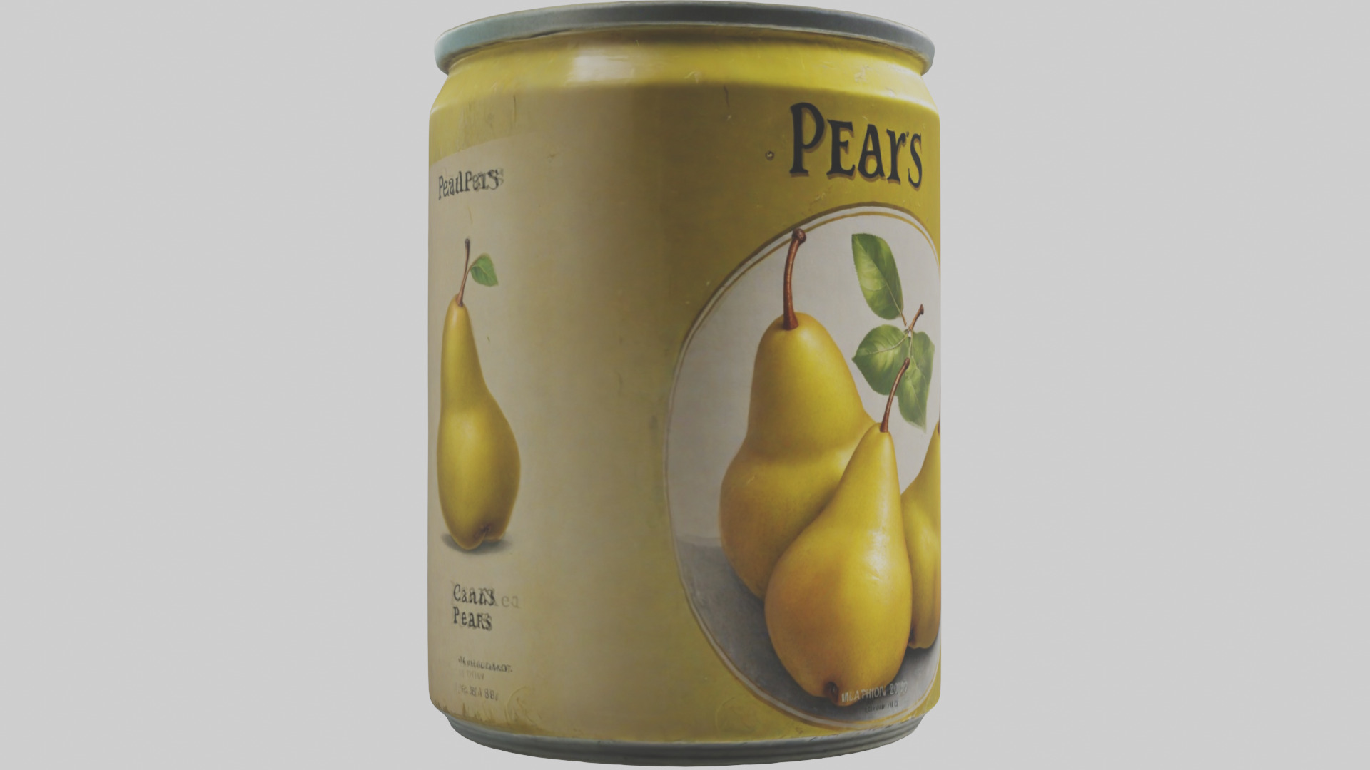 Canned Pears model Low-poly 3D model_7