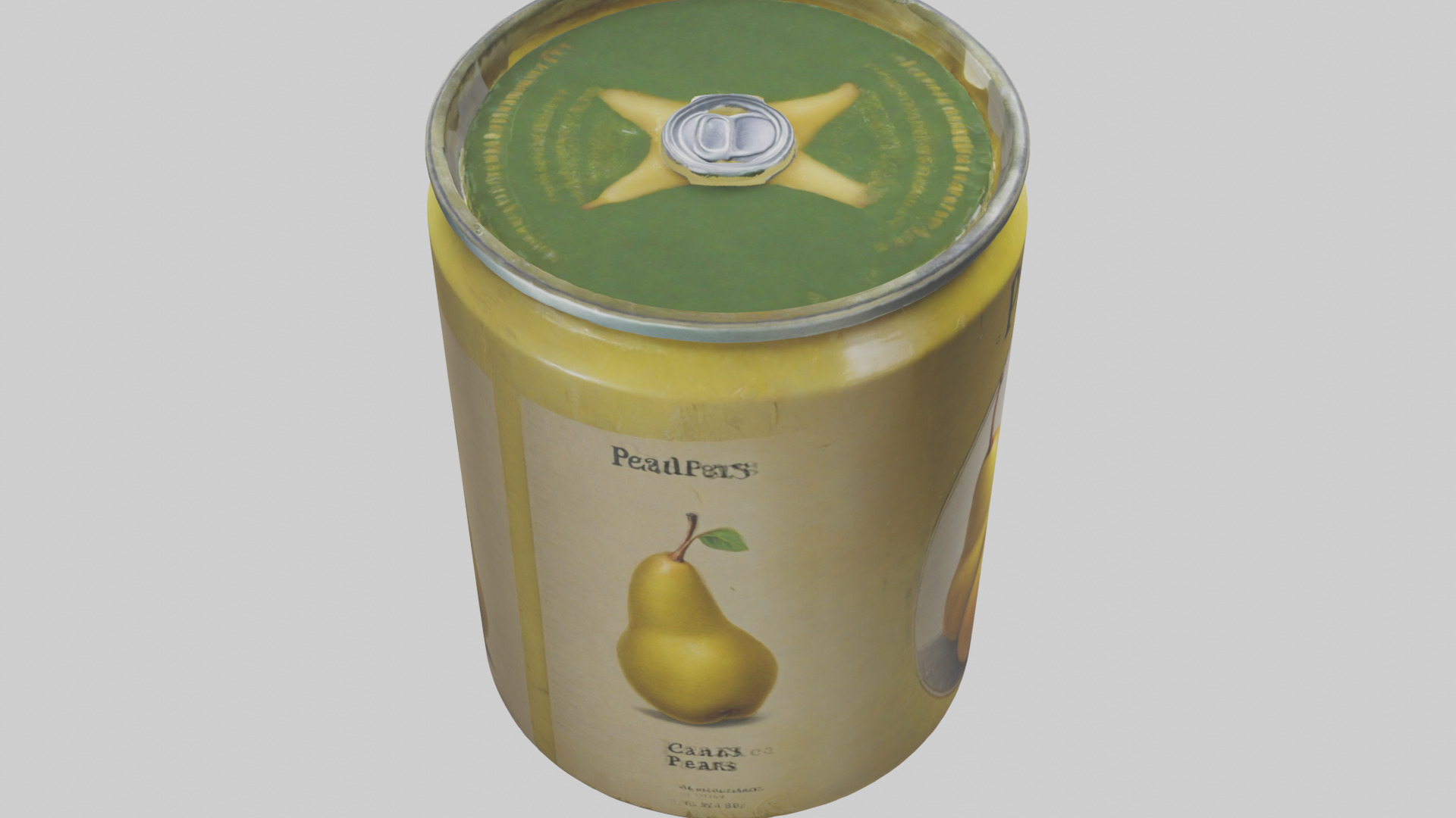 Canned Pears model Low-poly 3D model_28