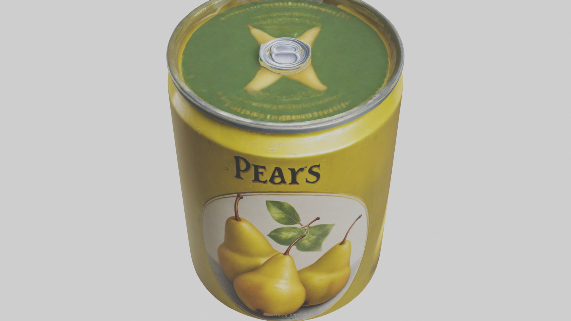 Canned Pears model Low-poly 3D model_26