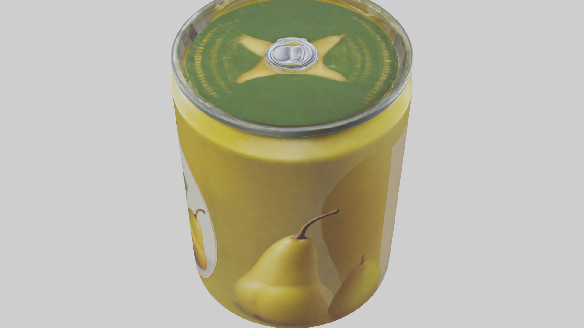 Canned Pears model Low-poly 3D model_27