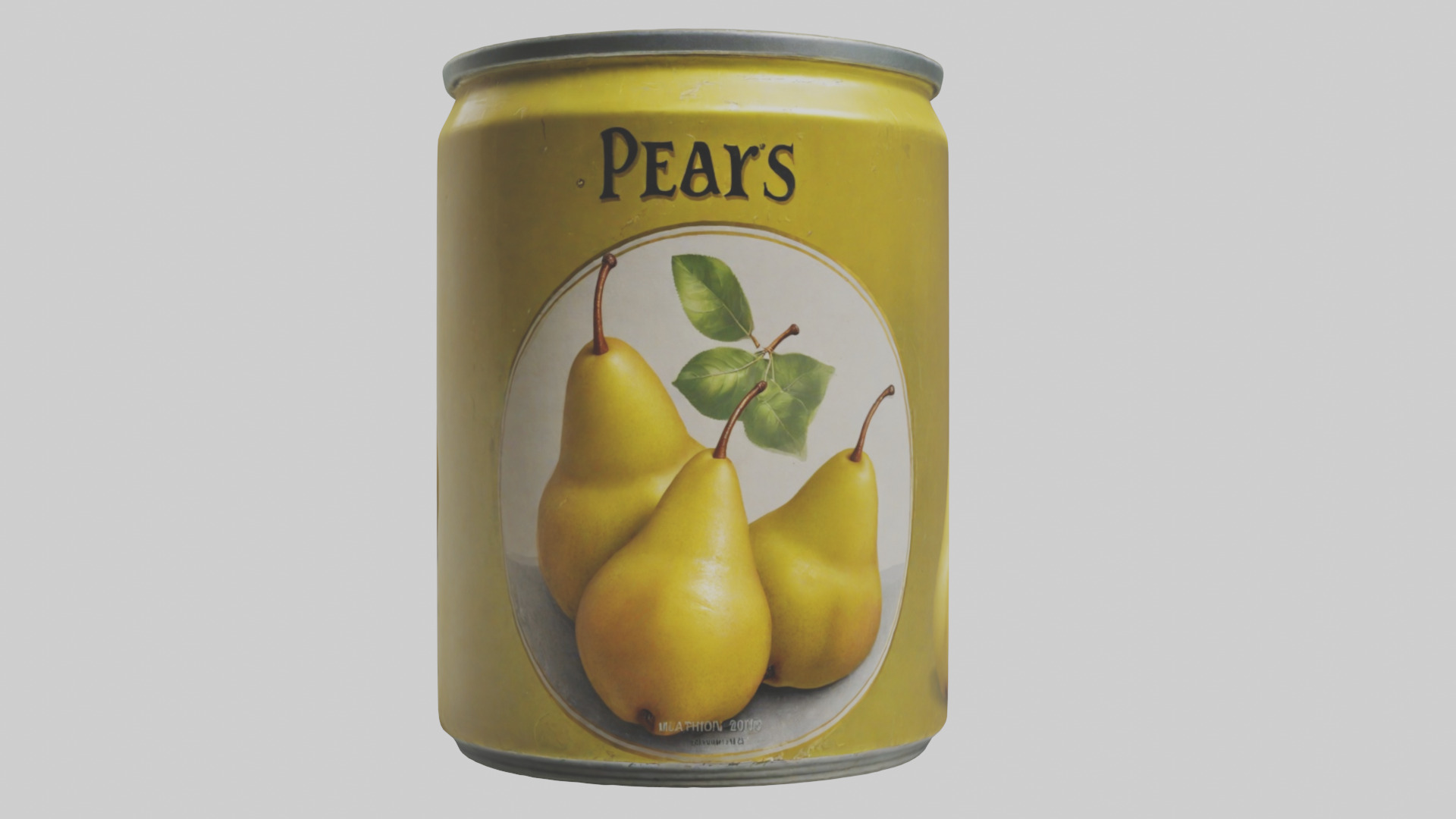 Canned Pears model Low-poly 3D model_17